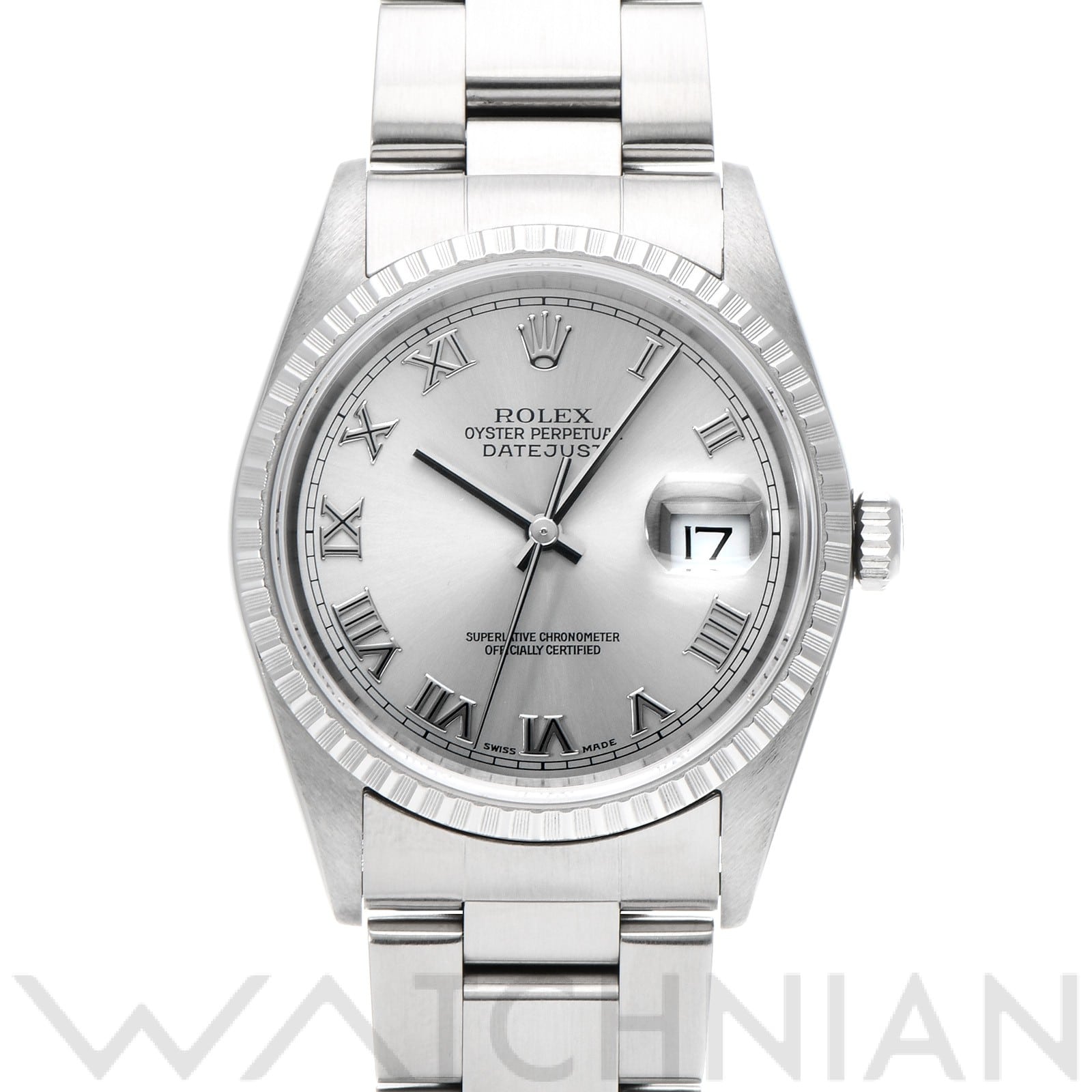 ロレックス デイトジャスト 16220 グレー メンズ 時計 【中古】【wristwatch】