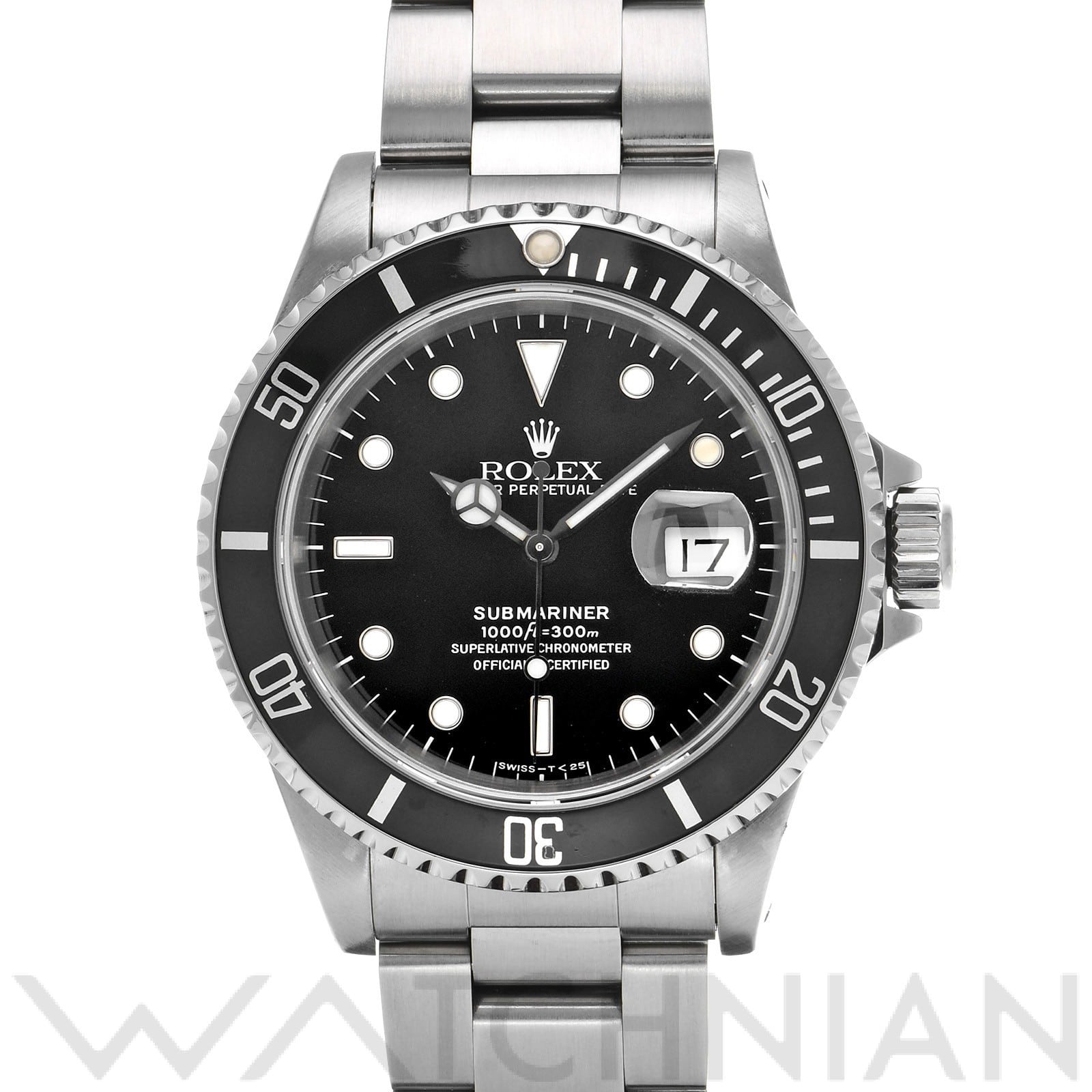 サブマリーナ デイト 16610 S番(1994年頃製造) ブラック ロレックス ROLEX メンズ 【中古】