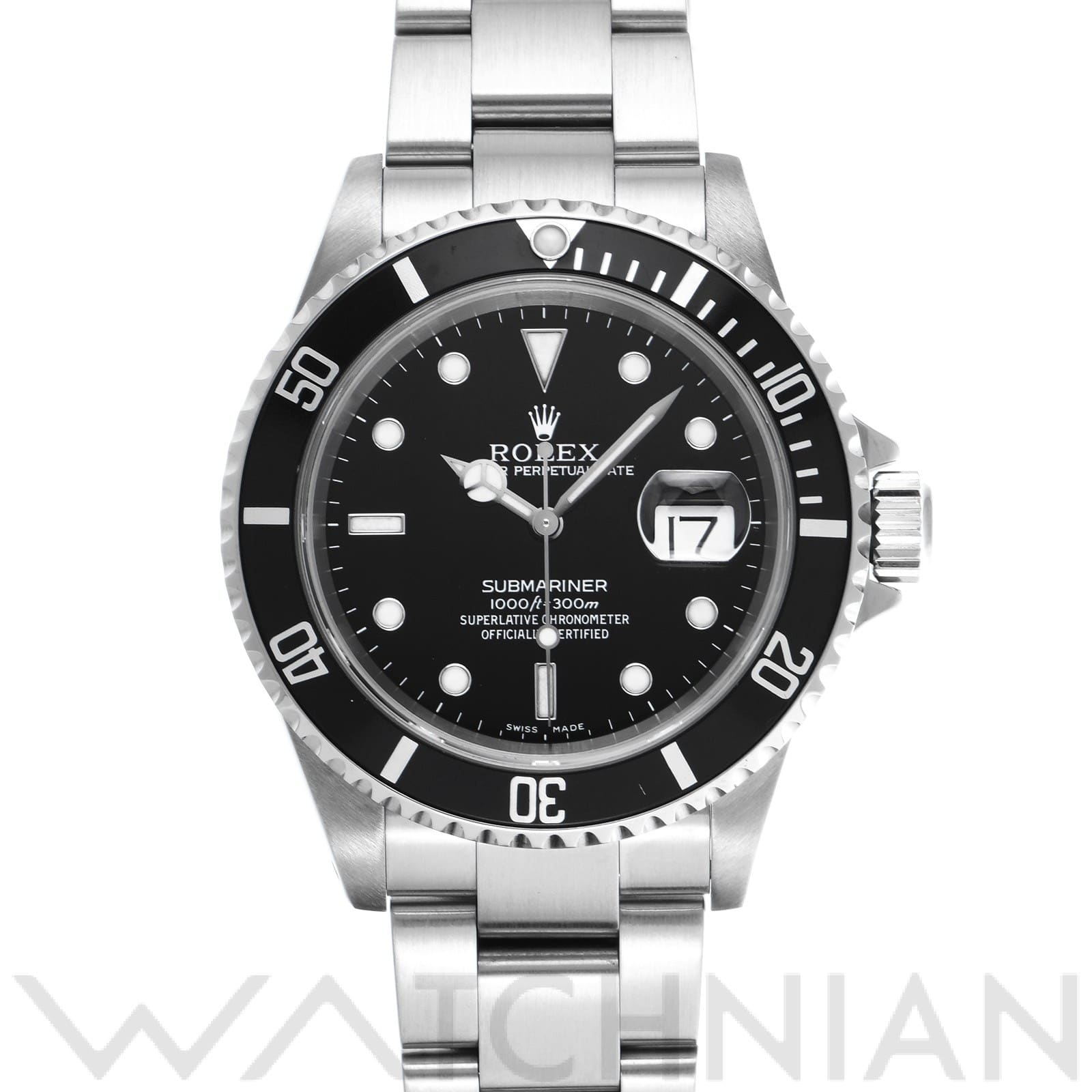 サブマリーナ デイト 16610 P番(2000年頃製造) ブラック ロレックス ROLEX メンズ 【中古】