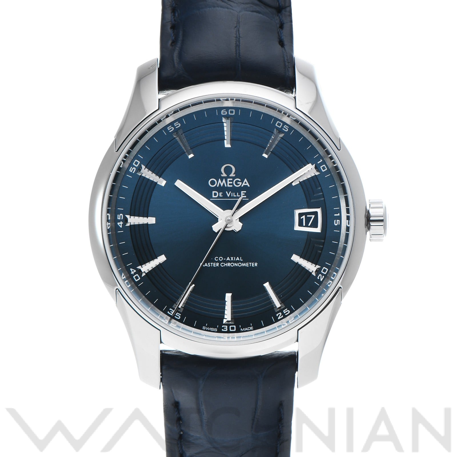 オメガ / OMEGA デ・ヴィル アワービジョン コーアクシャル マスタークロノメーター 433.33.41.21.03.001 ブルー メンズ 時計 【中古】【wristwatch】