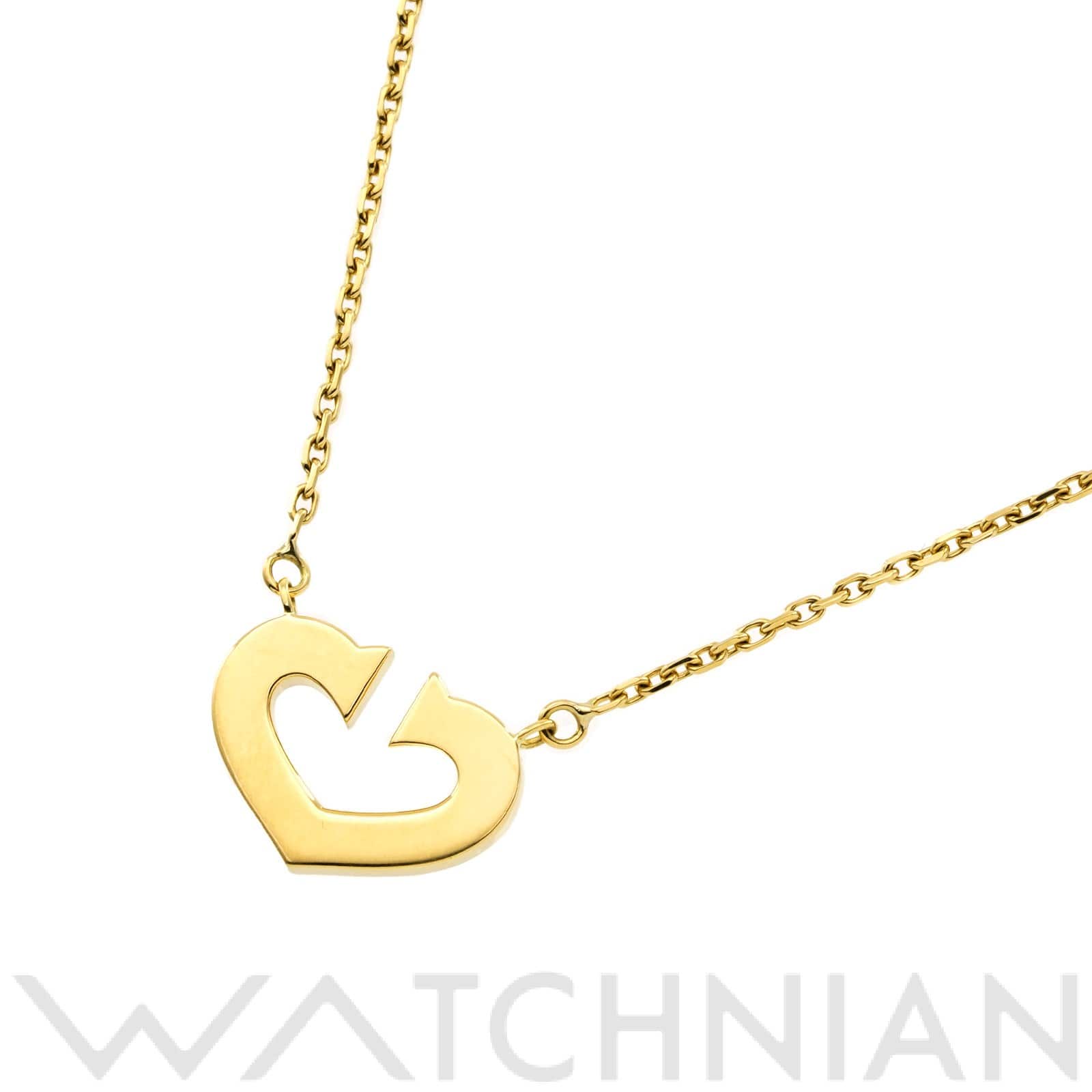 カルティエ Cハート ペンダント ネックレス B7008000 K18イエローゴールド YG レディース ジュエリー 【中古】【jewelry】