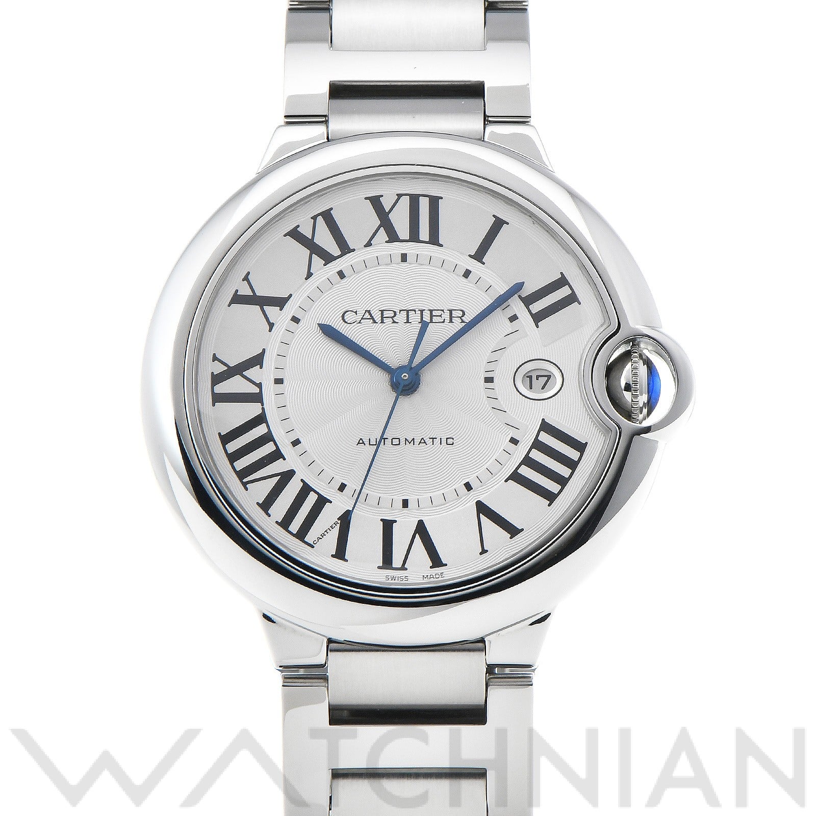 カルティエ / CARTIER バロンブルー 42ミリ W69012Z4 シルバー メンズ 時計 【中古】【wristwatch】