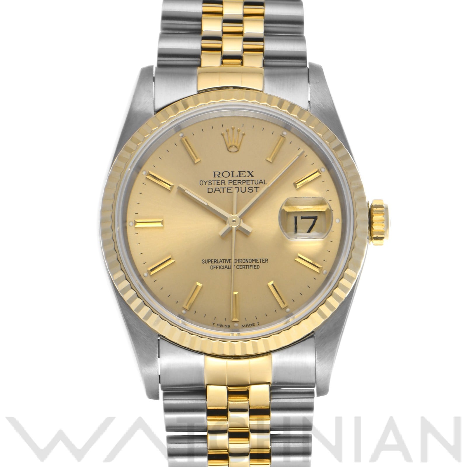 ロレックス デイトジャスト 16233 シャンパン メンズ 時計 【中古】【wristwatch】