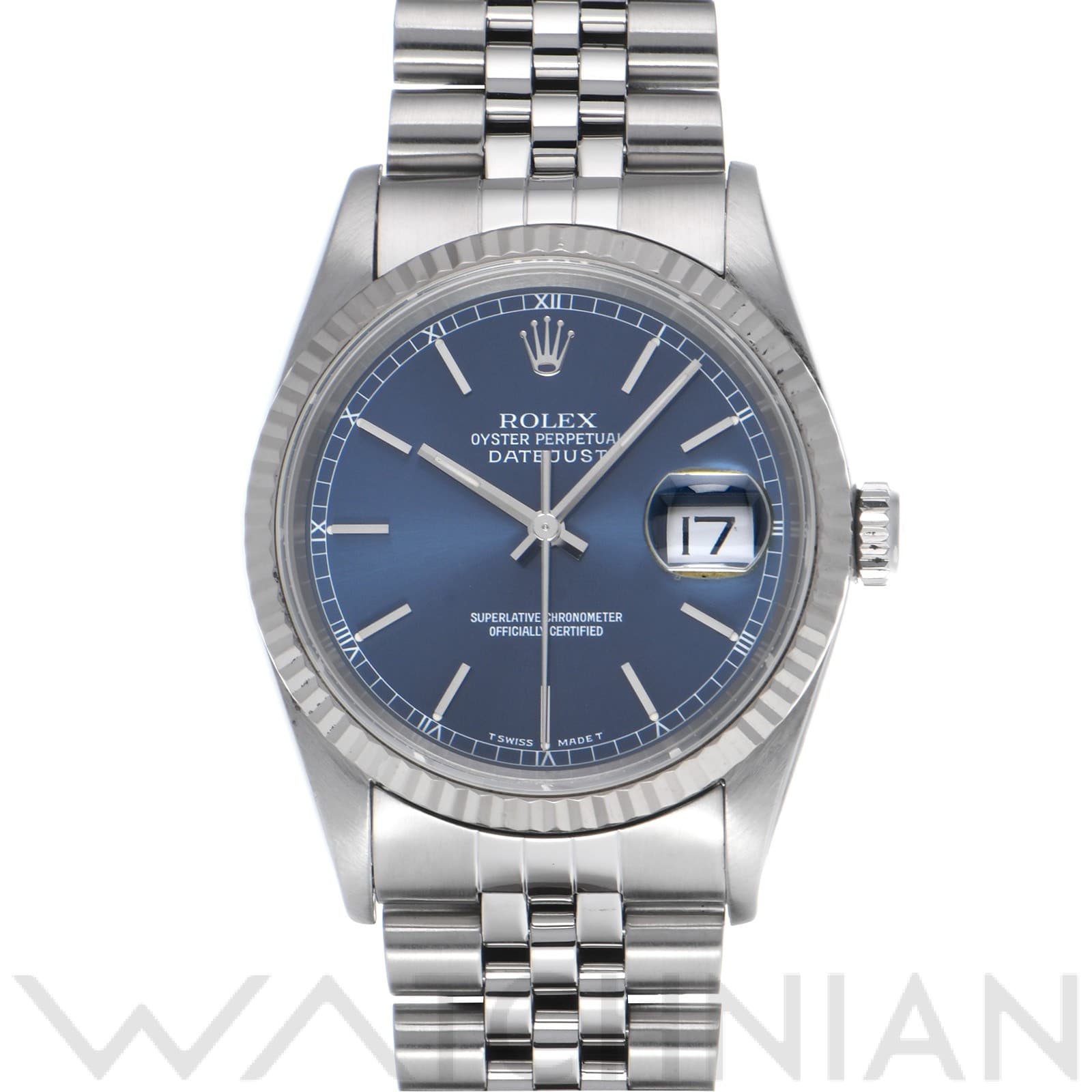 ロレックス デイトジャスト 16234 ブルー メンズ 時計 【中古】【wristwatch】