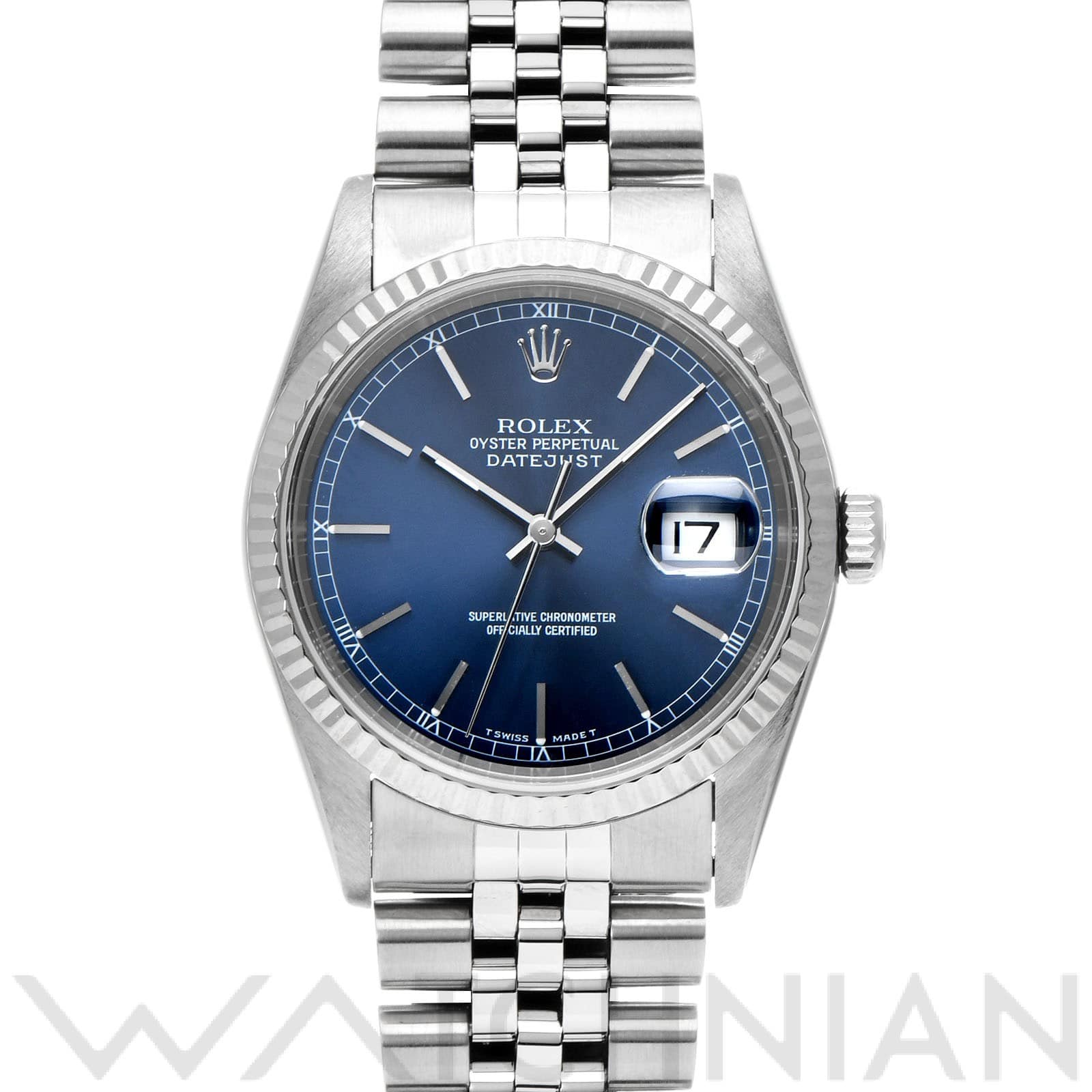 ロレックス デイトジャスト 16234 ブルー メンズ 時計 【中古】【wristwatch】