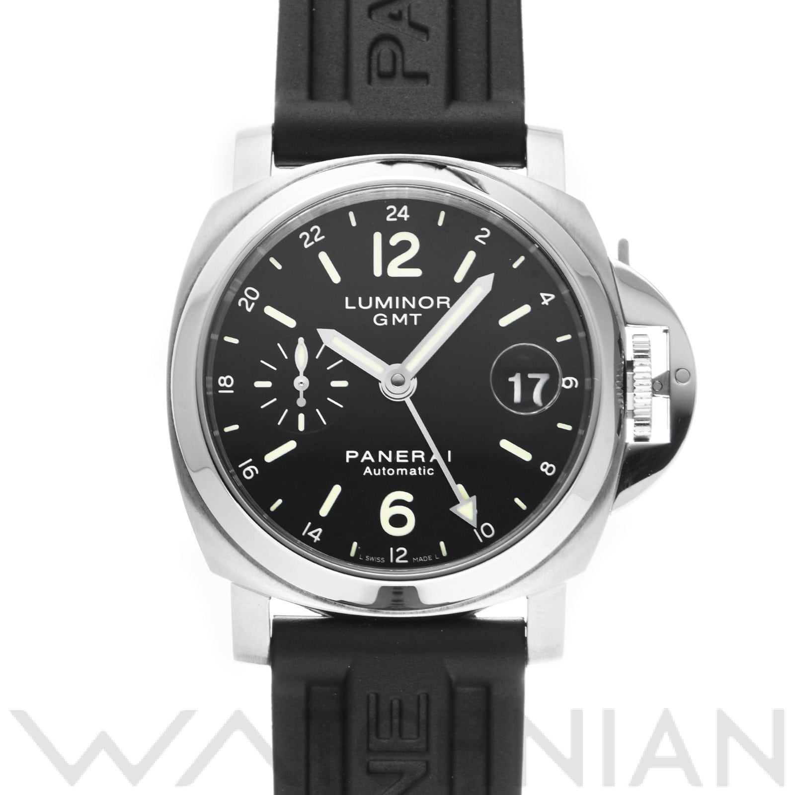 ルミノール GMT PAM00244 O番(2012年製造) ブラック パネライ OFFICINE PANERAI メンズ 【中古】