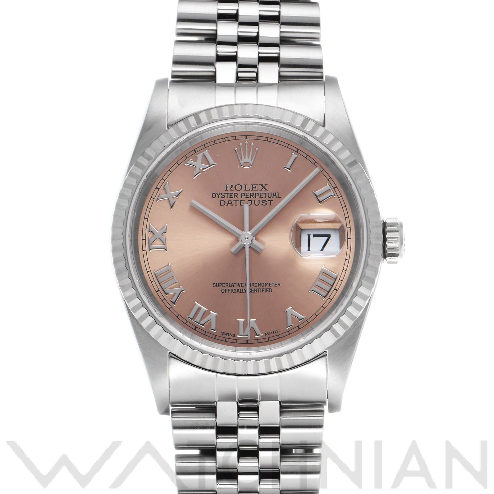 ロレックス デイトジャスト 16234 ピンク メンズ 時計 【中古】【wristwatch】