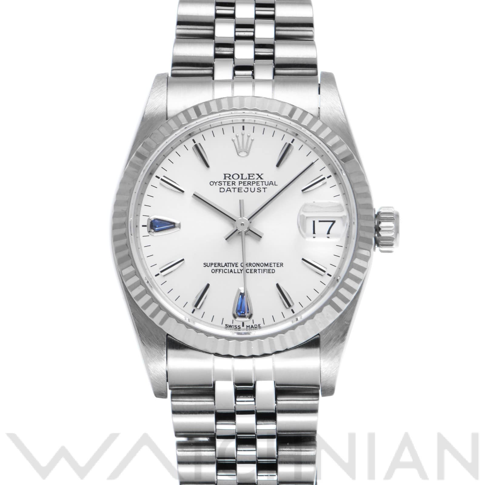 ロレックス / ROLEX デイトジャスト 68274 シルバー/サファイア ユニセックス 時計 【中古】【wristwatch】