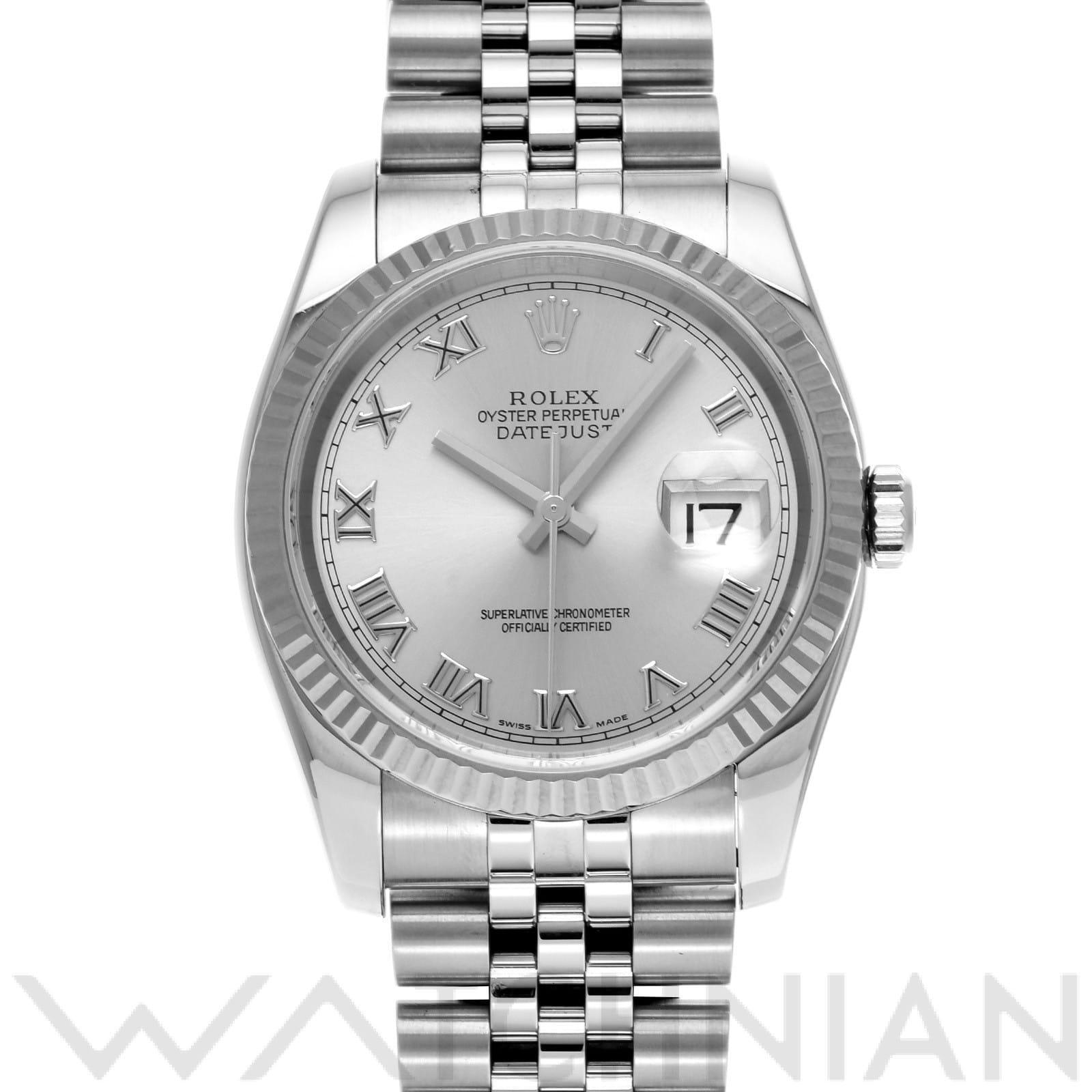 ロレックス デイトジャスト 36 116234 シルバー メンズ 時計 【中古】【wristwatch】