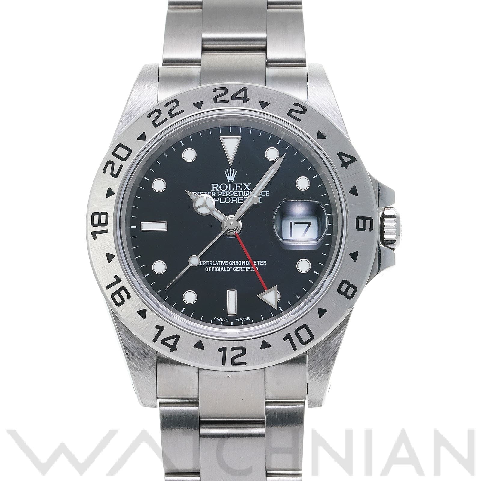 ロレックス エクスプローラーII 16570 ブラック メンズ 時計 【中古】【wristwatch】