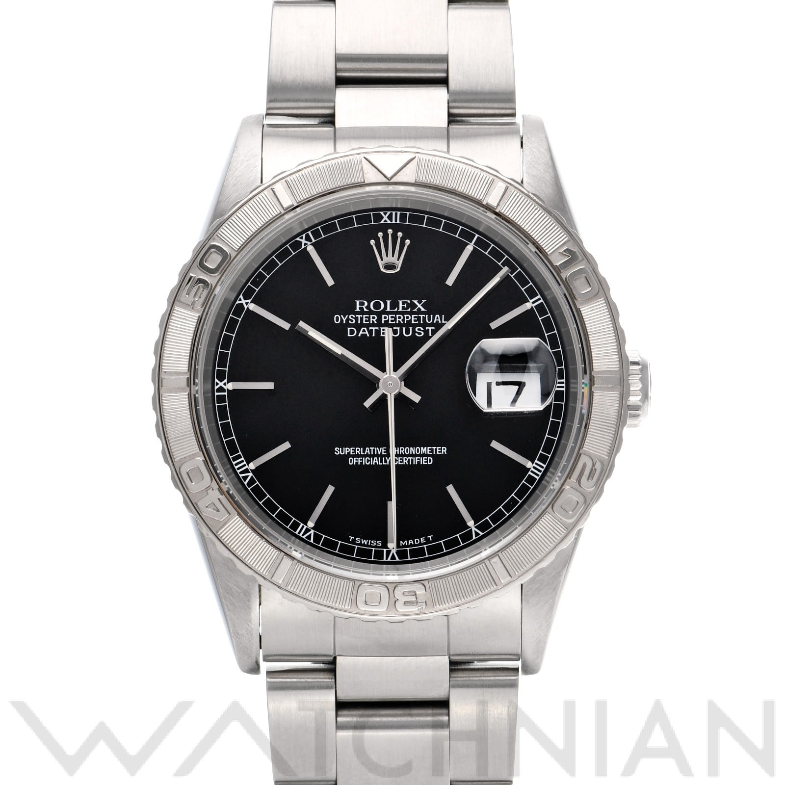 ロレックス デイトジャスト サンダーバード 16264 ブラック メンズ 時計 【中古】【wristwatch】