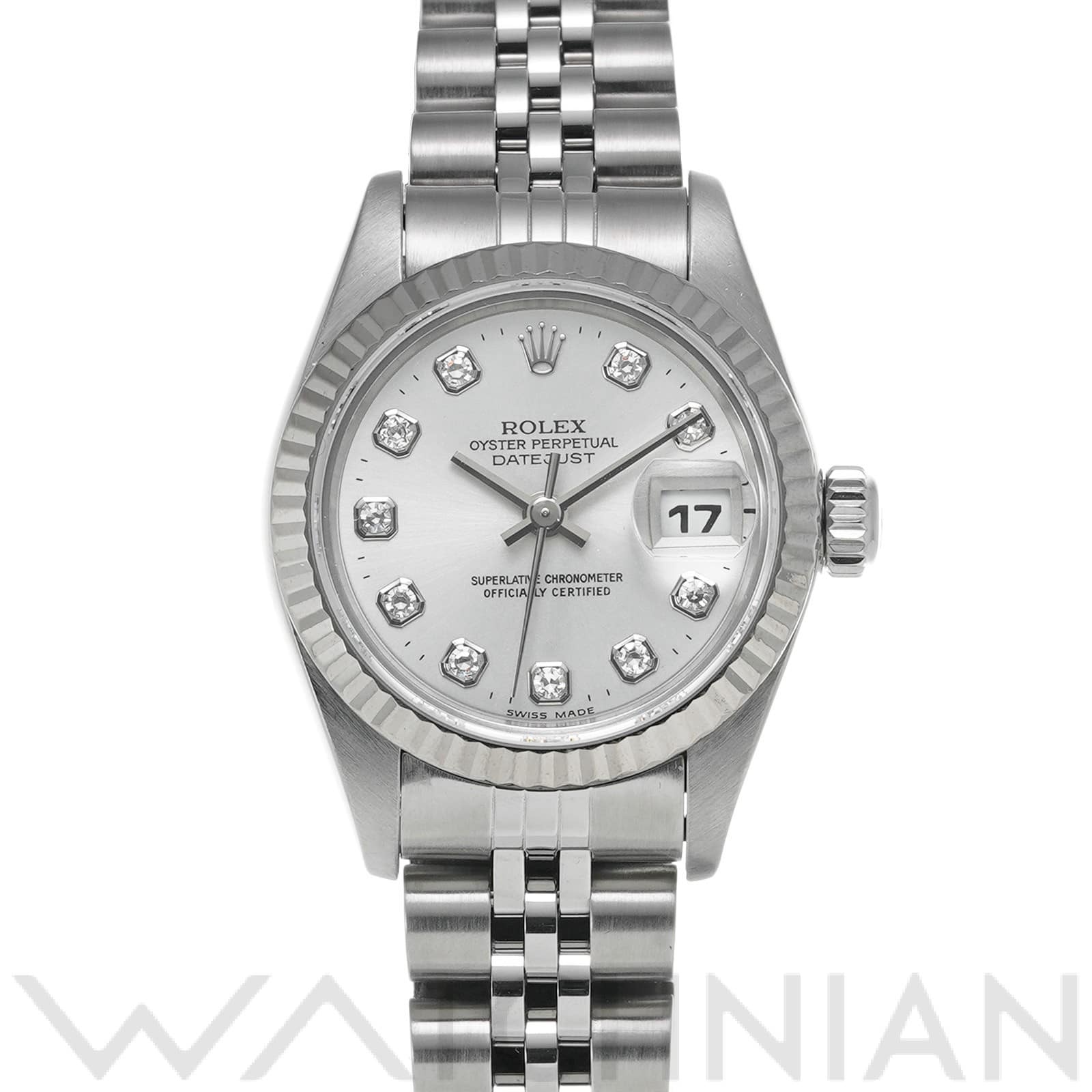 ロレックス デイトジャスト 26 69174G シルバー/ダイヤモンド レディース 時計 【中古】【wristwatch】