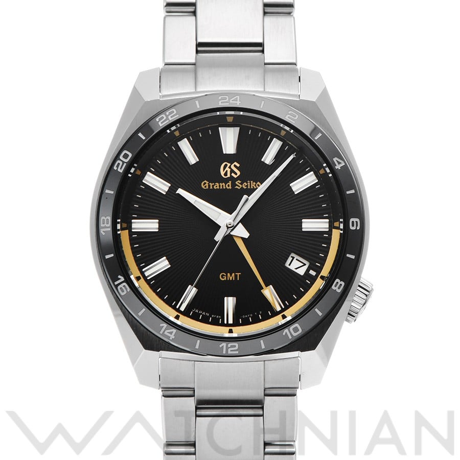 グランドセイコー / Grand Seiko クォーツ GMT 140th SBGN023 ブラック メンズ 時計 【中古】【wristwatch】