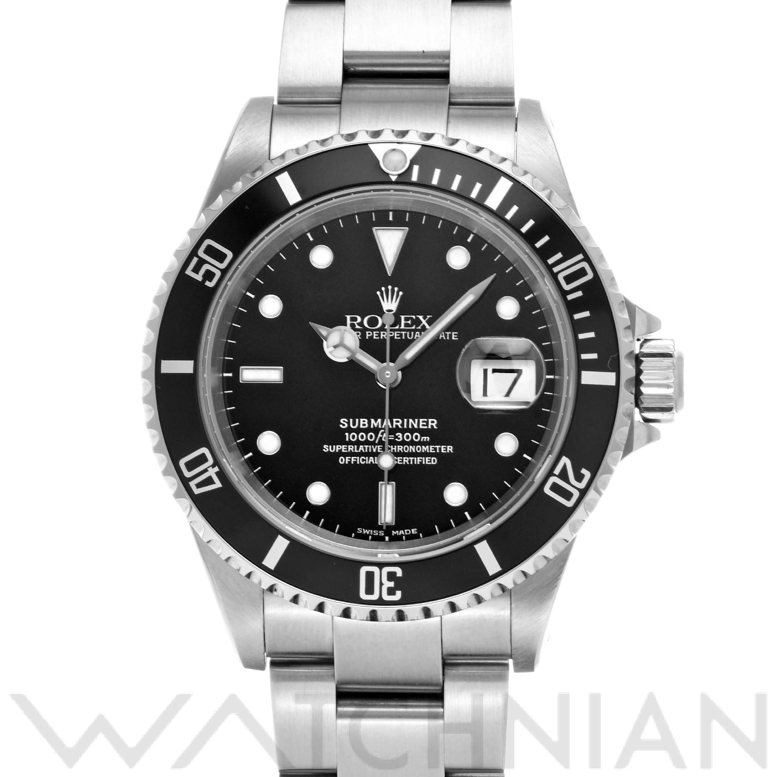 サブマリーナ デイト 16610 K番(2001年頃製造) ブラック ロレックス ROLEX メンズ 【中古】