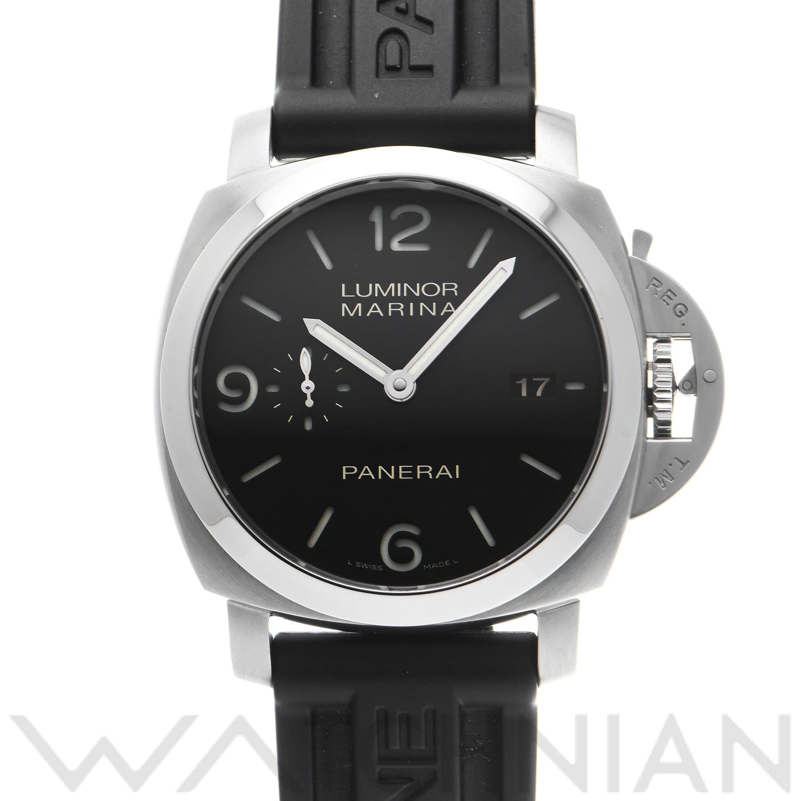 パネライ ルミノールマリーナ 1950 3デイズ PAM00312 ブラック メンズ 時計 【中古】【wristwatch】