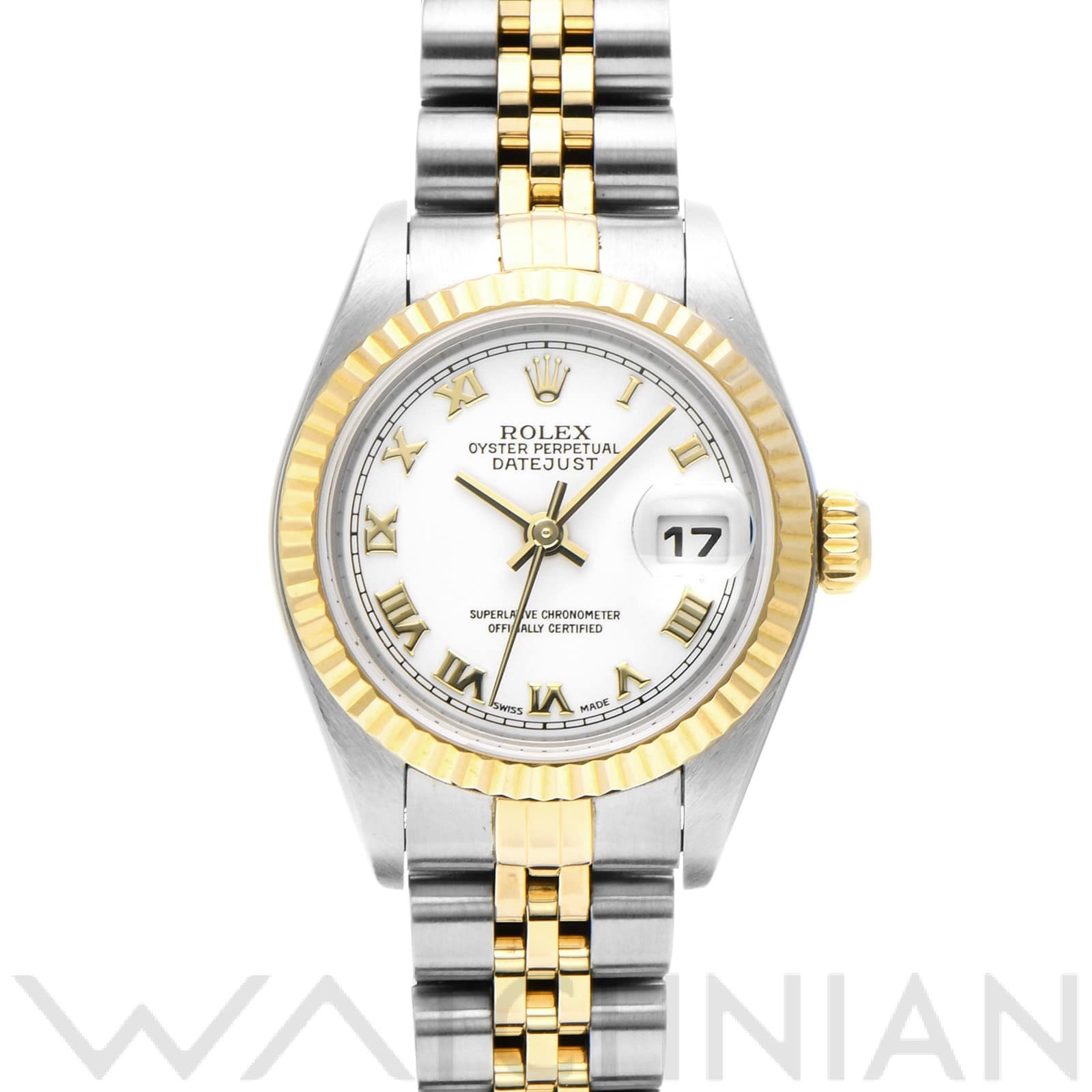 ロレックス デイトジャスト 79173 ホワイト レディース 時計 【中古】【wristwatch】