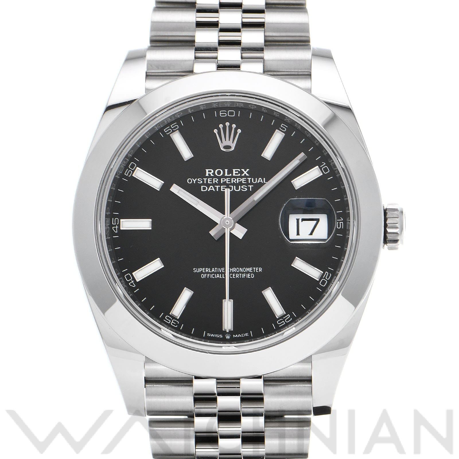 ロレックス / ROLEX デイトジャスト 41 126300 ブライトブラック メンズ 時計 【中古】【wristwatch】