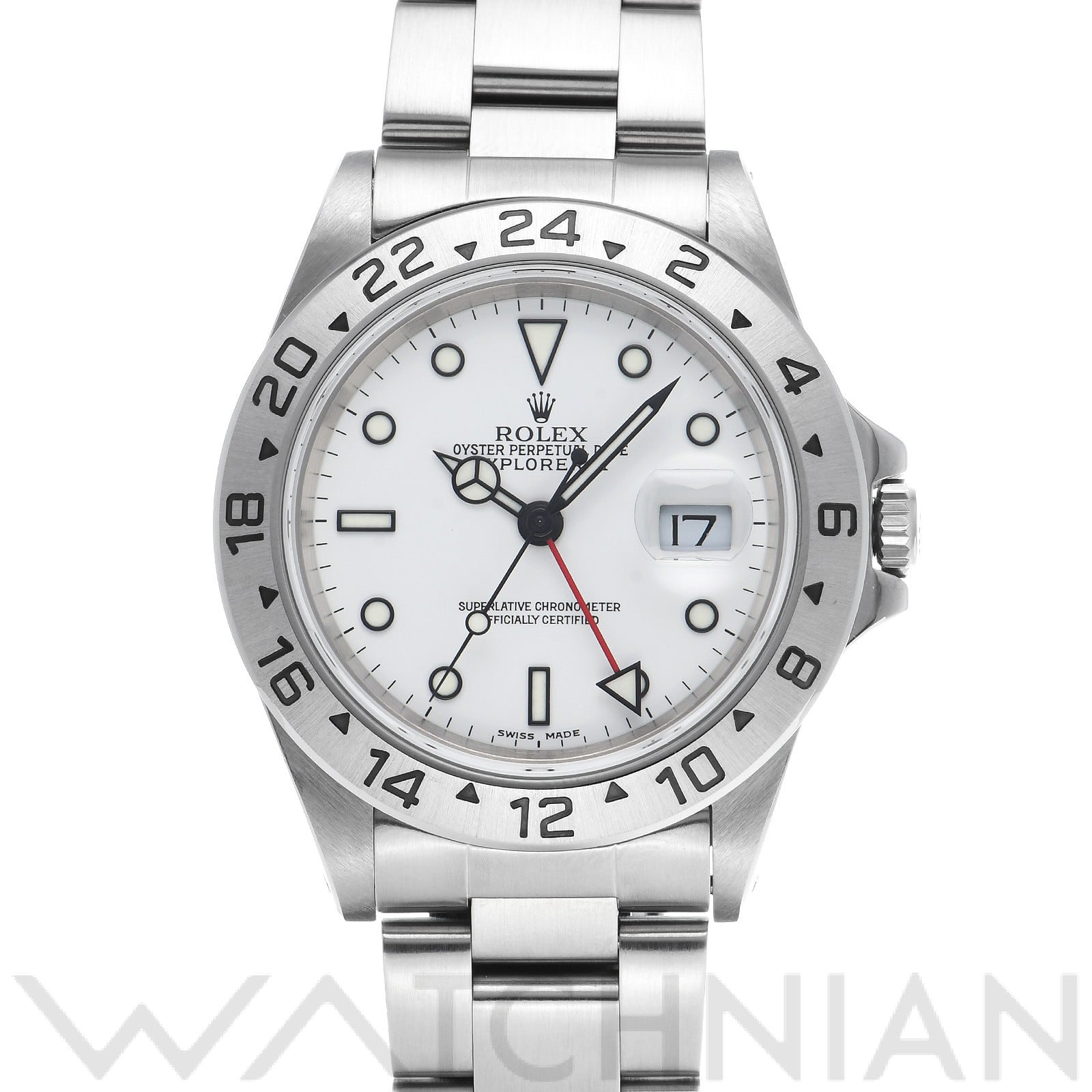 ロレックス エクスプローラーII 16570 ホワイト メンズ 時計 【中古】【wristwatch】