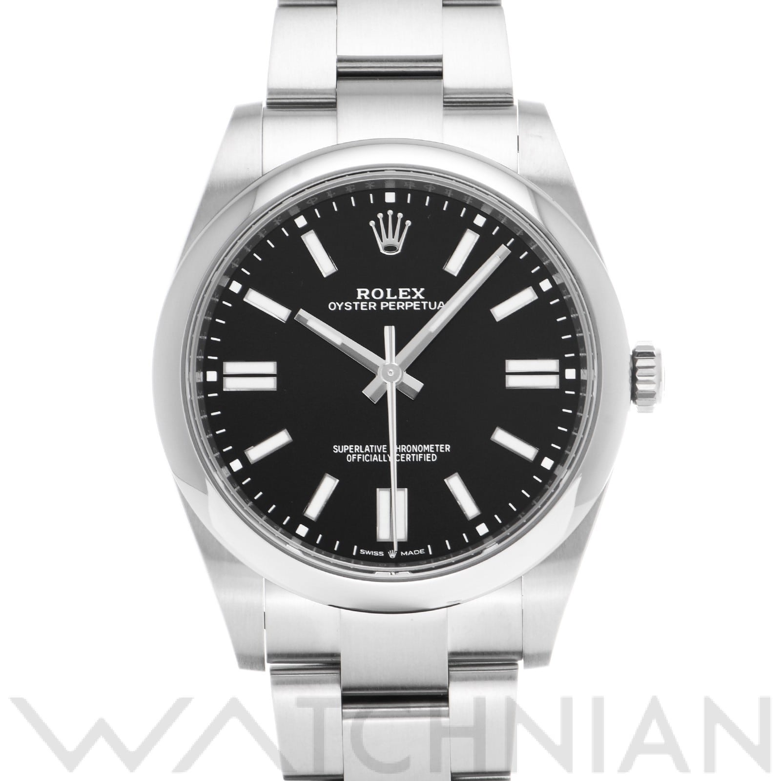 ロレックス オイスターパーペチュアル 41 124300 ブライトブラック メンズ 時計 【中古】【wristwatch】