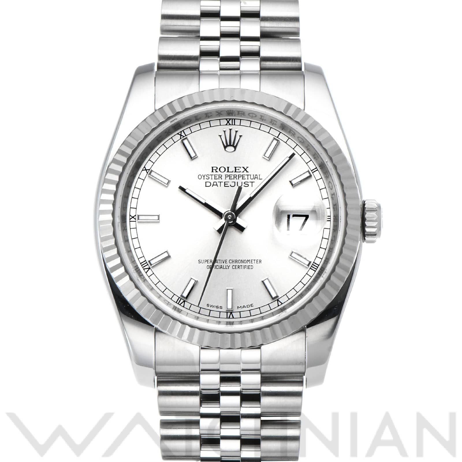 ロレックス デイトジャスト 36 116234 シルバー メンズ 時計 【中古】【wristwatch】