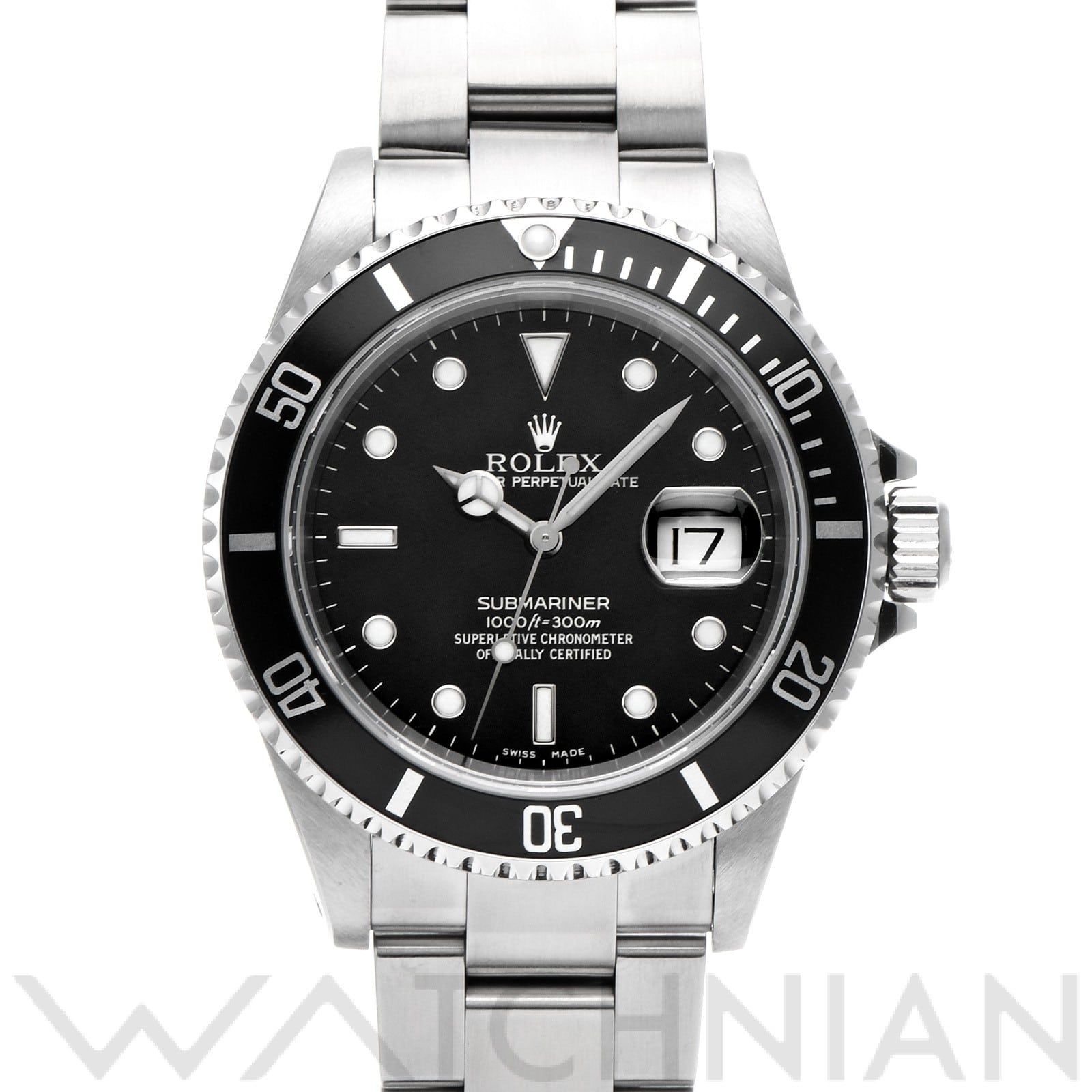 サブマリーナ デイト 16610 P番(2001年頃製造) ブラック ロレックス ROLEX メンズ 【中古】