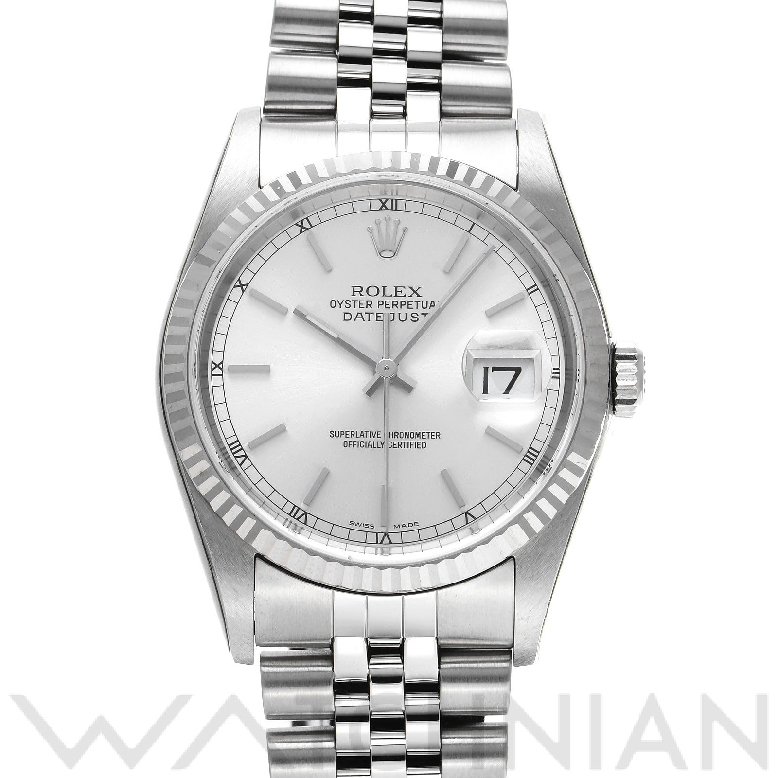 ロレックス デイトジャスト 16234 シルバー メンズ 時計 【中古】【wristwatch】