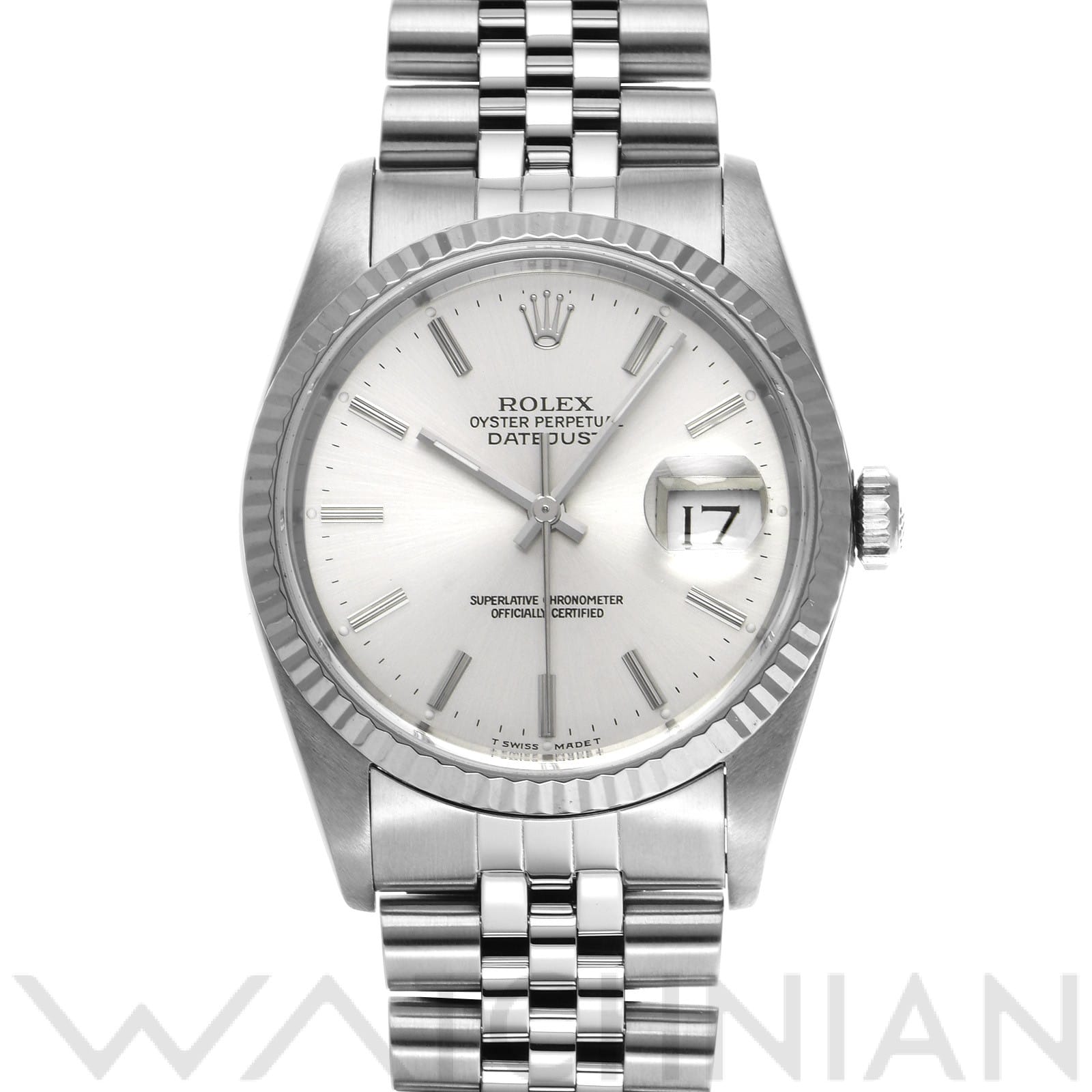 ロレックス デイトジャスト 16234 シルバー メンズ 時計 【中古】【wristwatch】