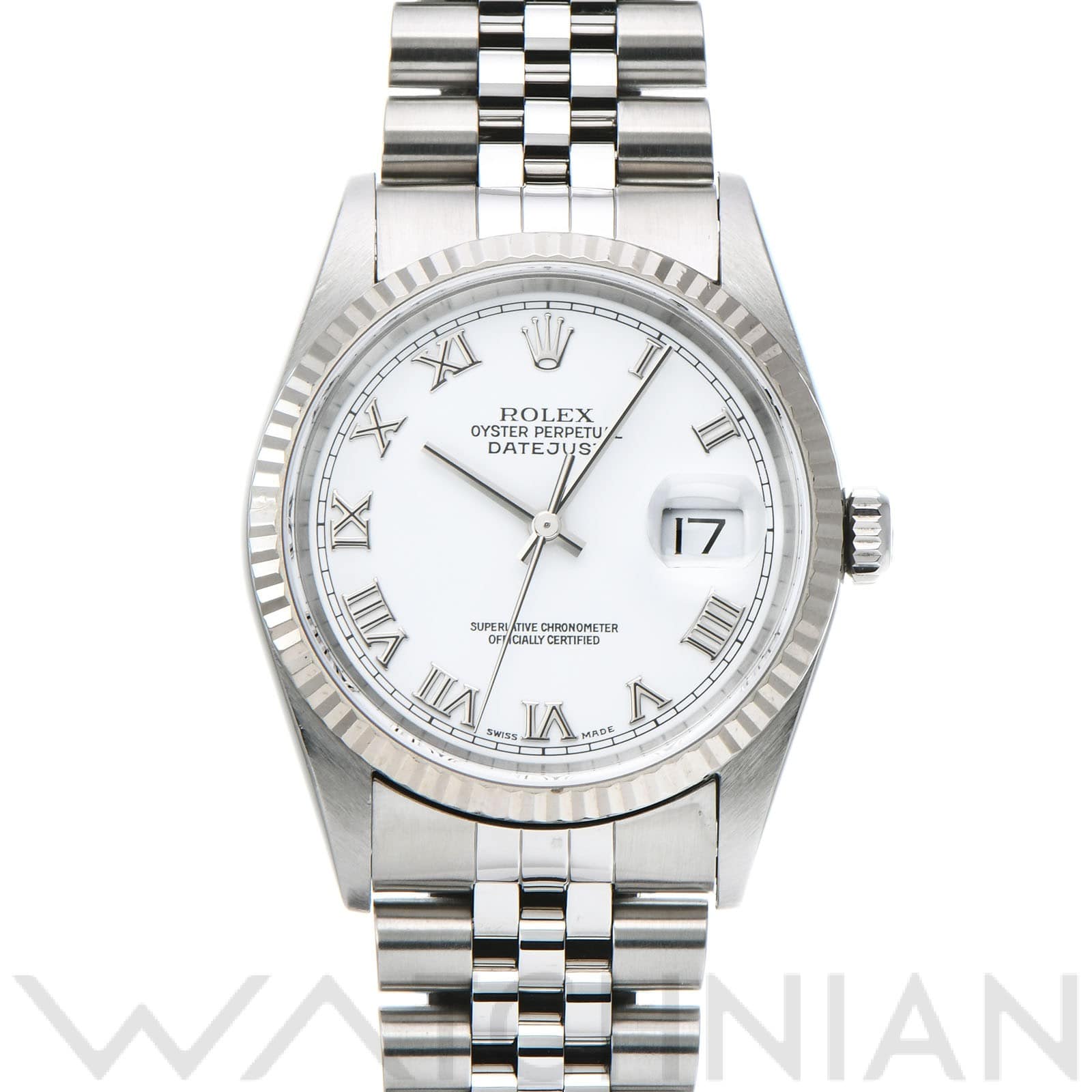 ロレックス デイトジャスト 16234 ホワイト メンズ 時計 【中古】【wristwatch】