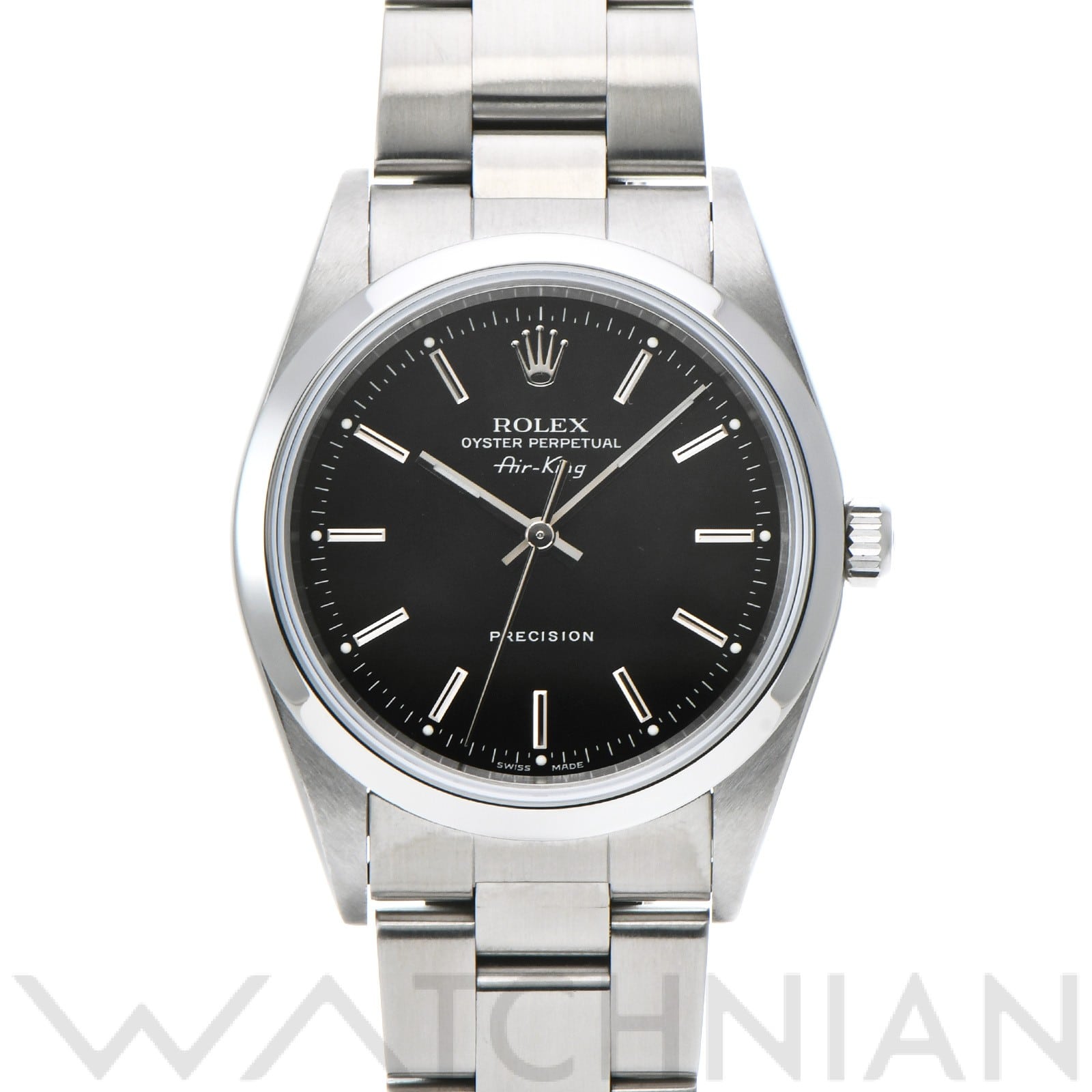 ロレックス エアキング 14000M ブラック メンズ 時計 【中古】【wristwatch】