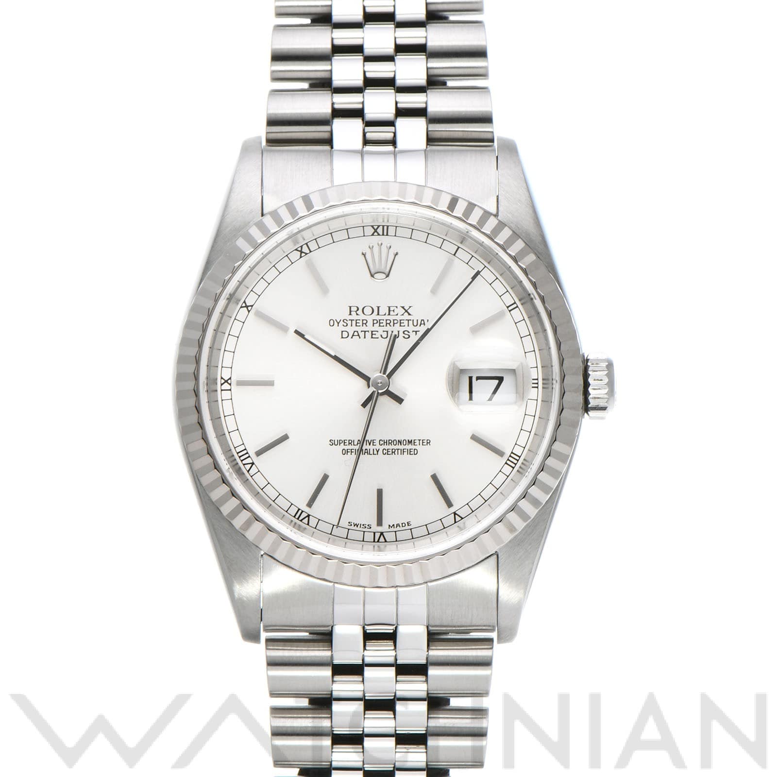 ロレックス デイトジャスト 16234 シルバー メンズ 時計 【中古】【wristwatch】