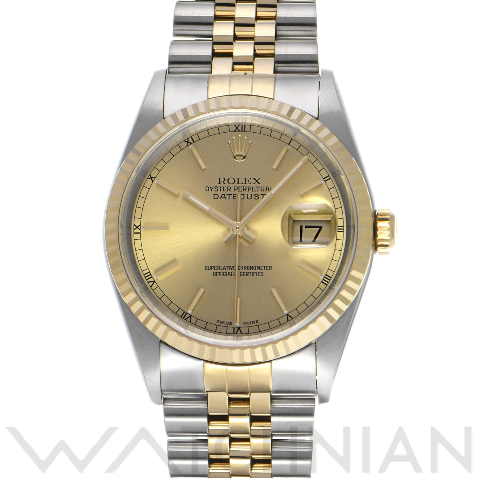 ロレックス デイトジャスト 16233 シャンパン メンズ 時計 【中古】【wristwatch】