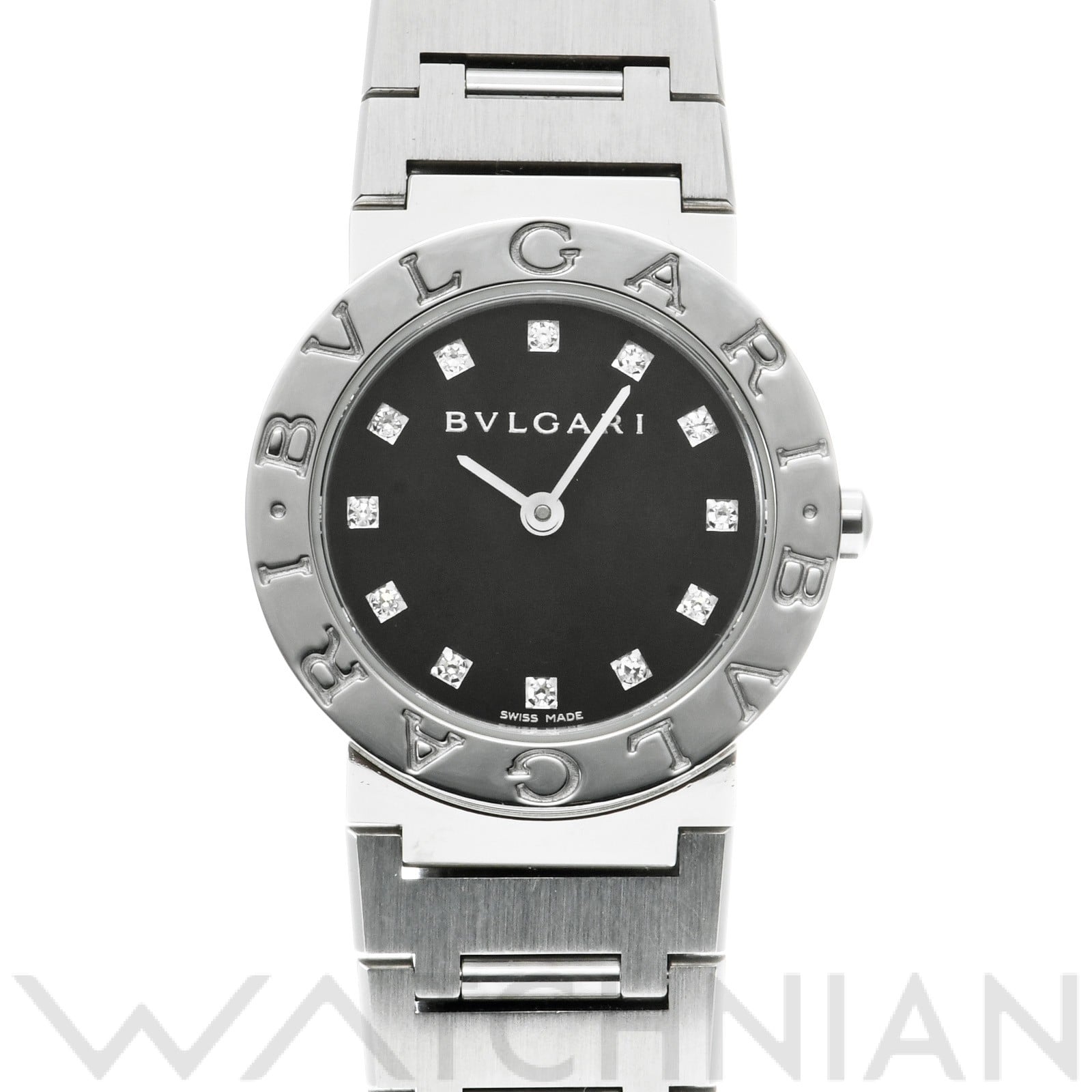 ブルガリ / BVLGARI ブルガリブルガリ BB26SS ブラック/ダイヤモンド レディース 時計 【中古】【wristwatch】