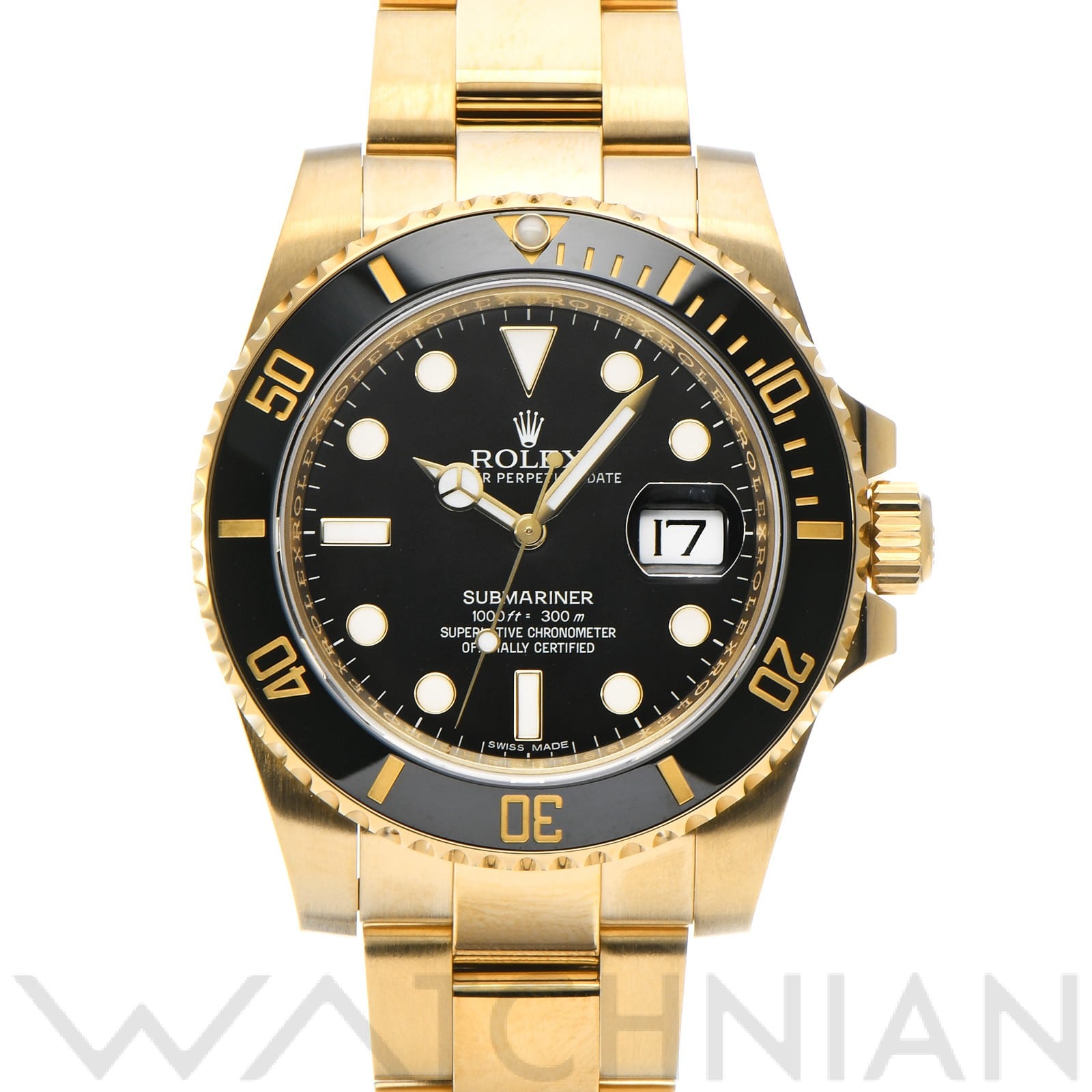サブマリーナ デイト 116618LN ランダムシリアル ブラック ロレックス ROLEX メンズ 【中古】