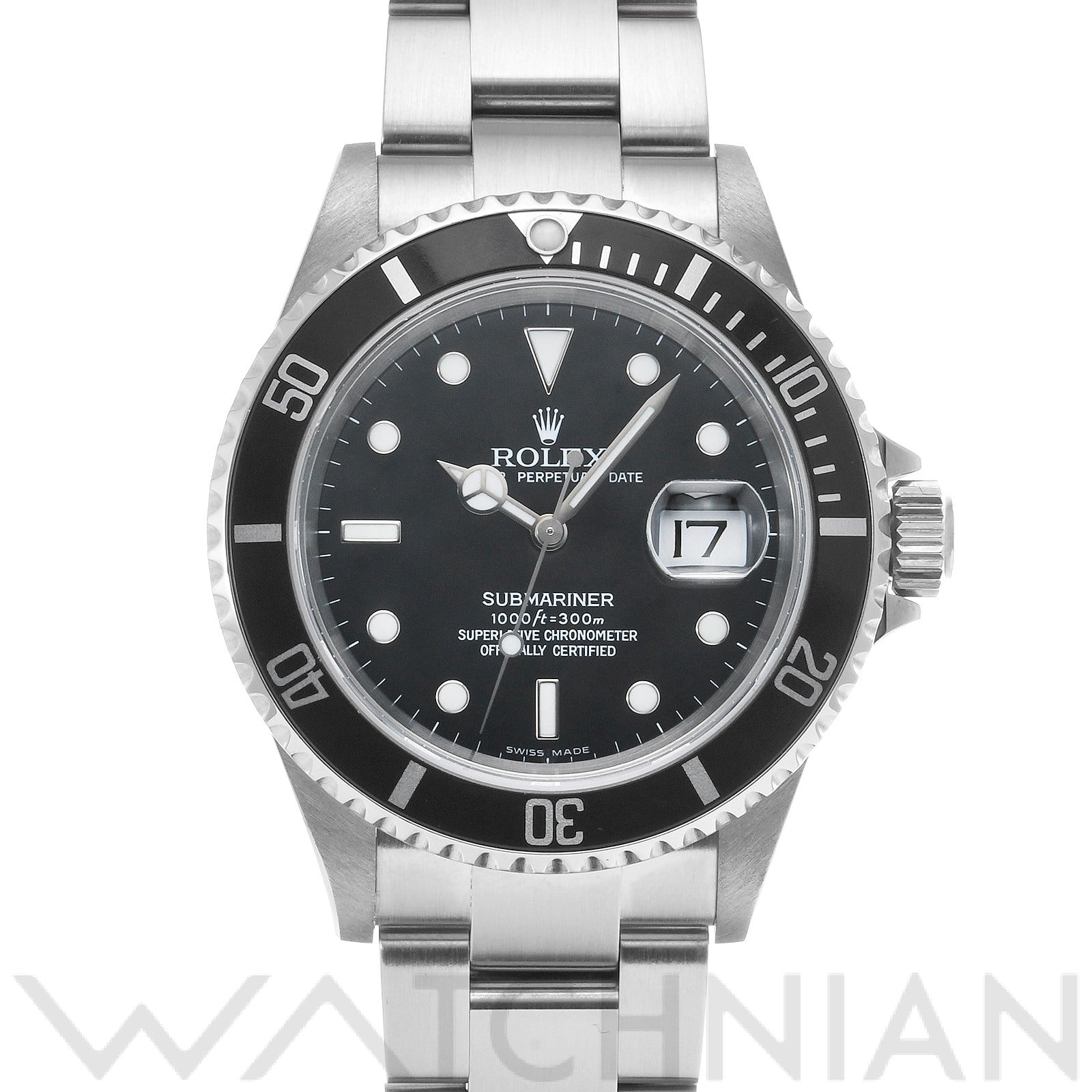 サブマリーナ デイト 16610 F番(2004年頃製造) ブラック ロレックス ROLEX メンズ 【中古】