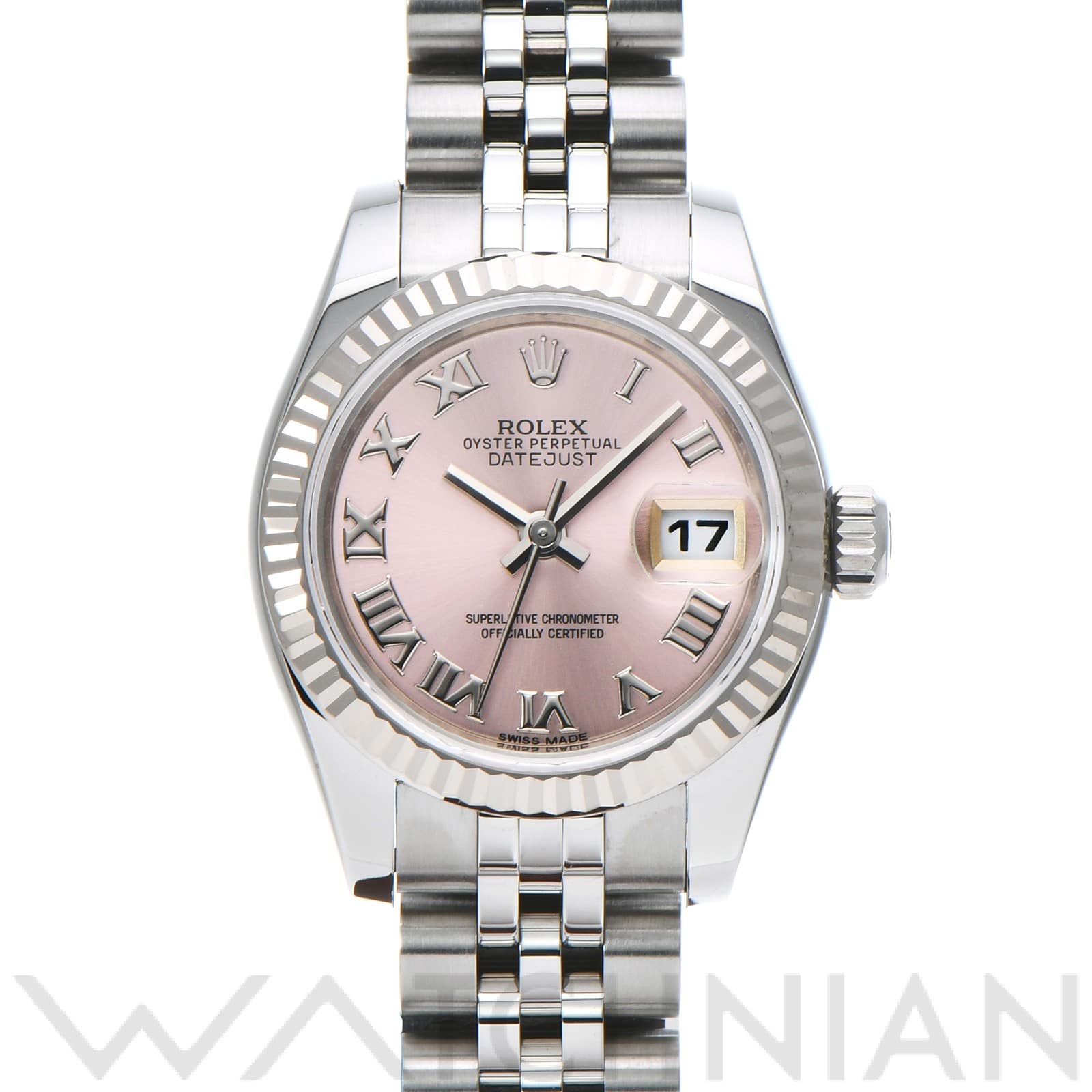 ロレックス レディ デイトジャスト 26 179174 ピンク レディース 時計 【中古】【wristwatch】