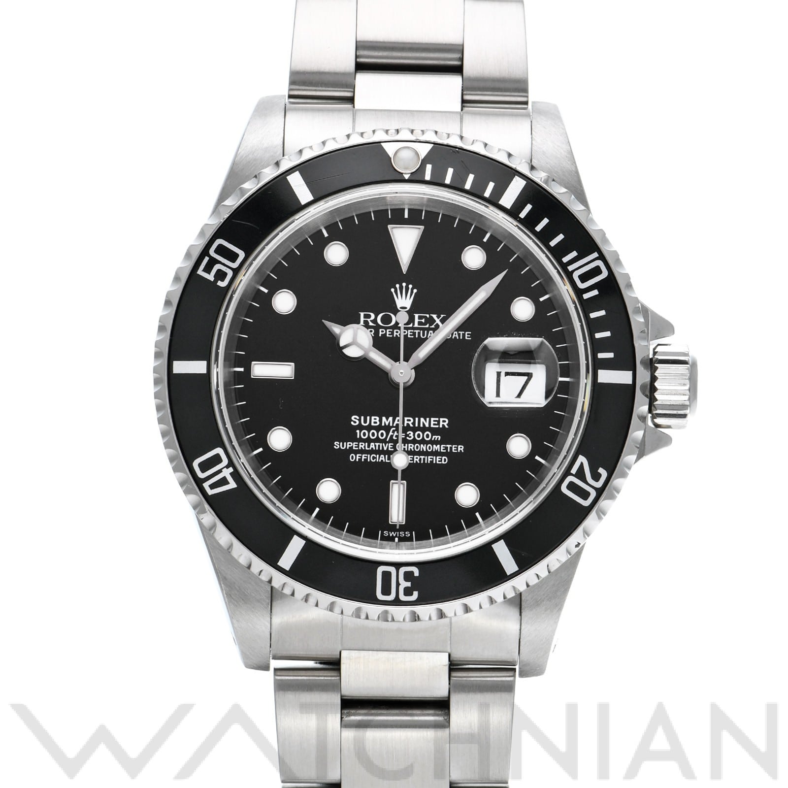 サブマリーナ デイト 16610 A番(1999年頃製造) ブラック ロレックス ROLEX メンズ 【中古】