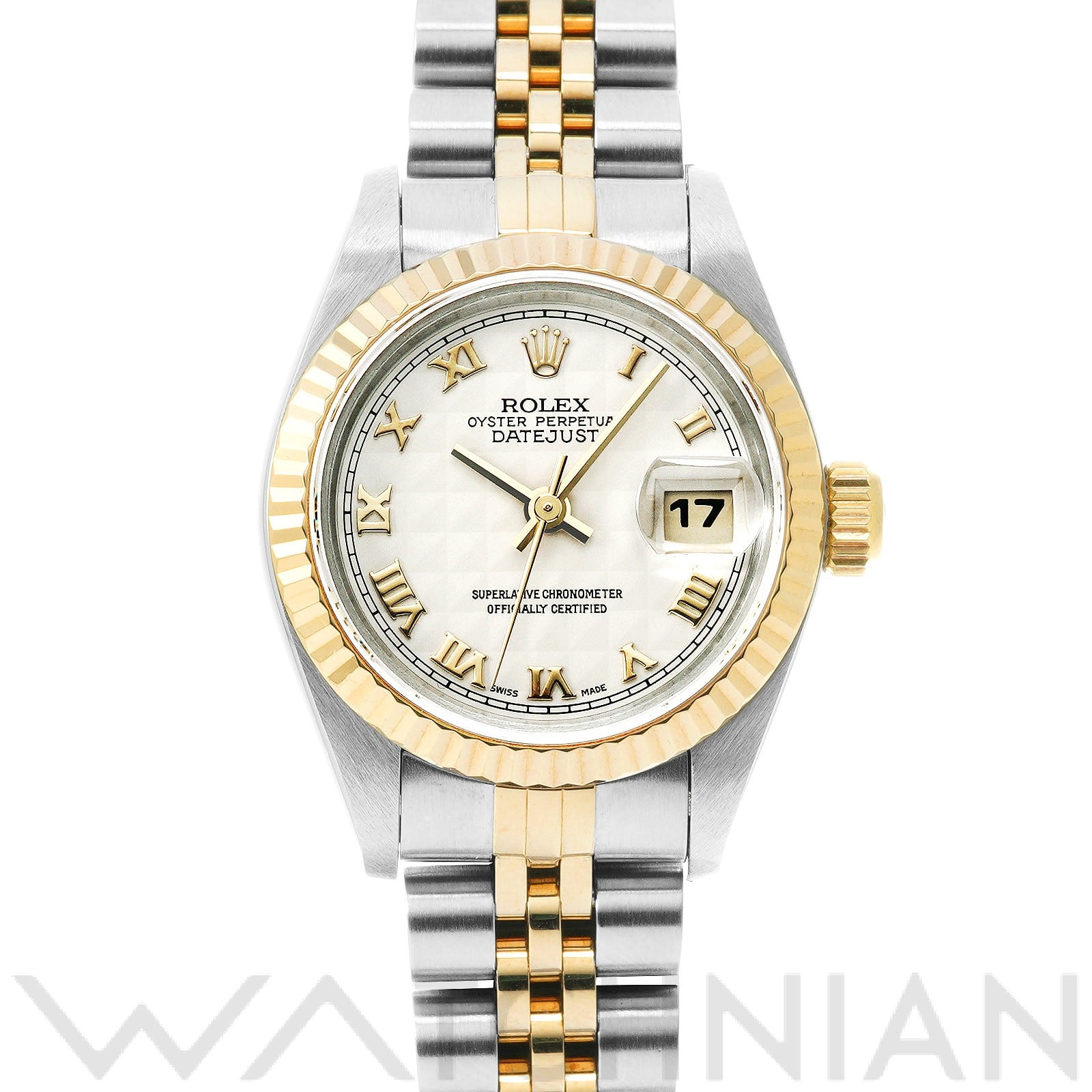 ロレックス デイトジャスト 69173 アイボリーピラミッド レディース 時計 【中古】【wristwatch】