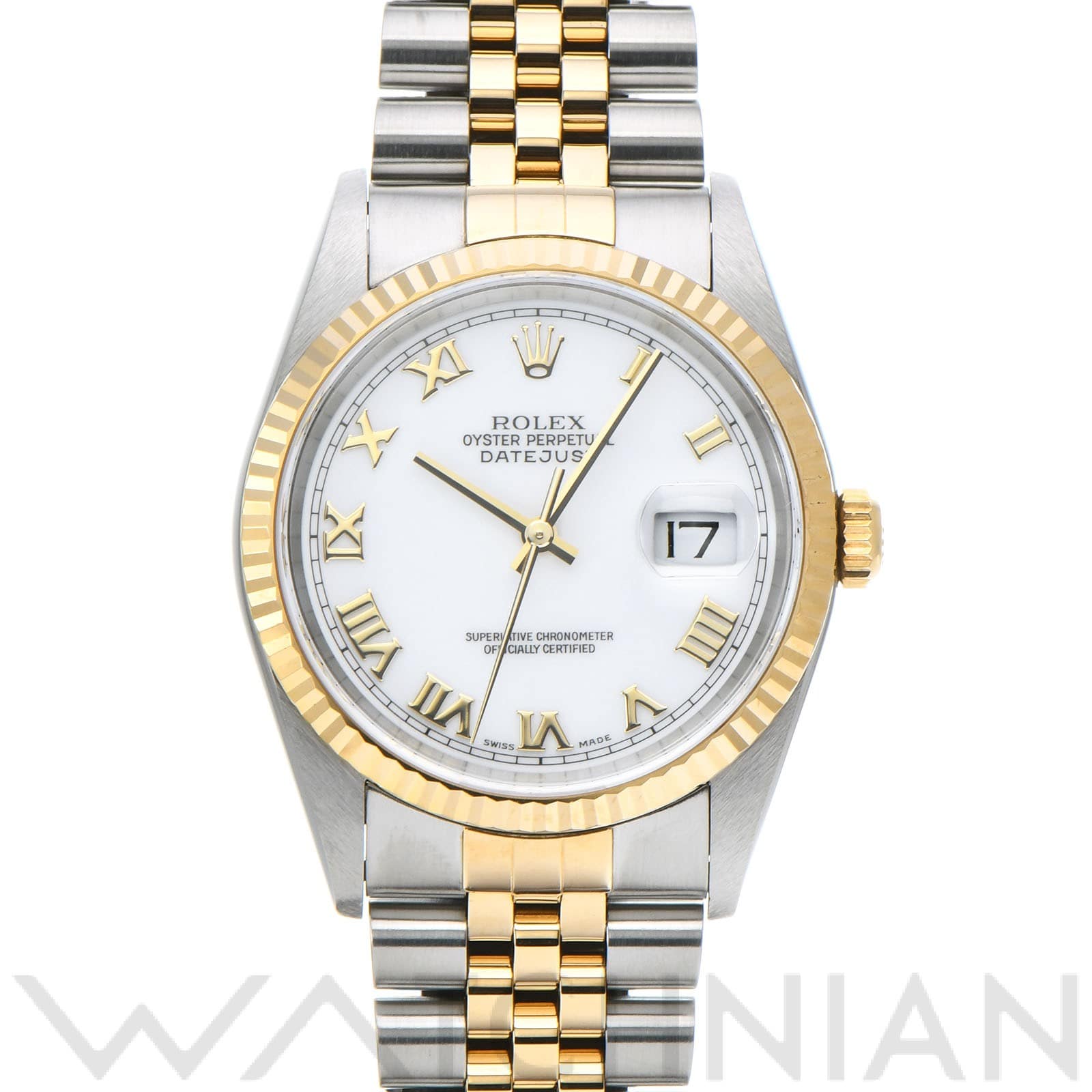 ロレックス デイトジャスト 16233 ホワイト メンズ 時計 【中古】【wristwatch】