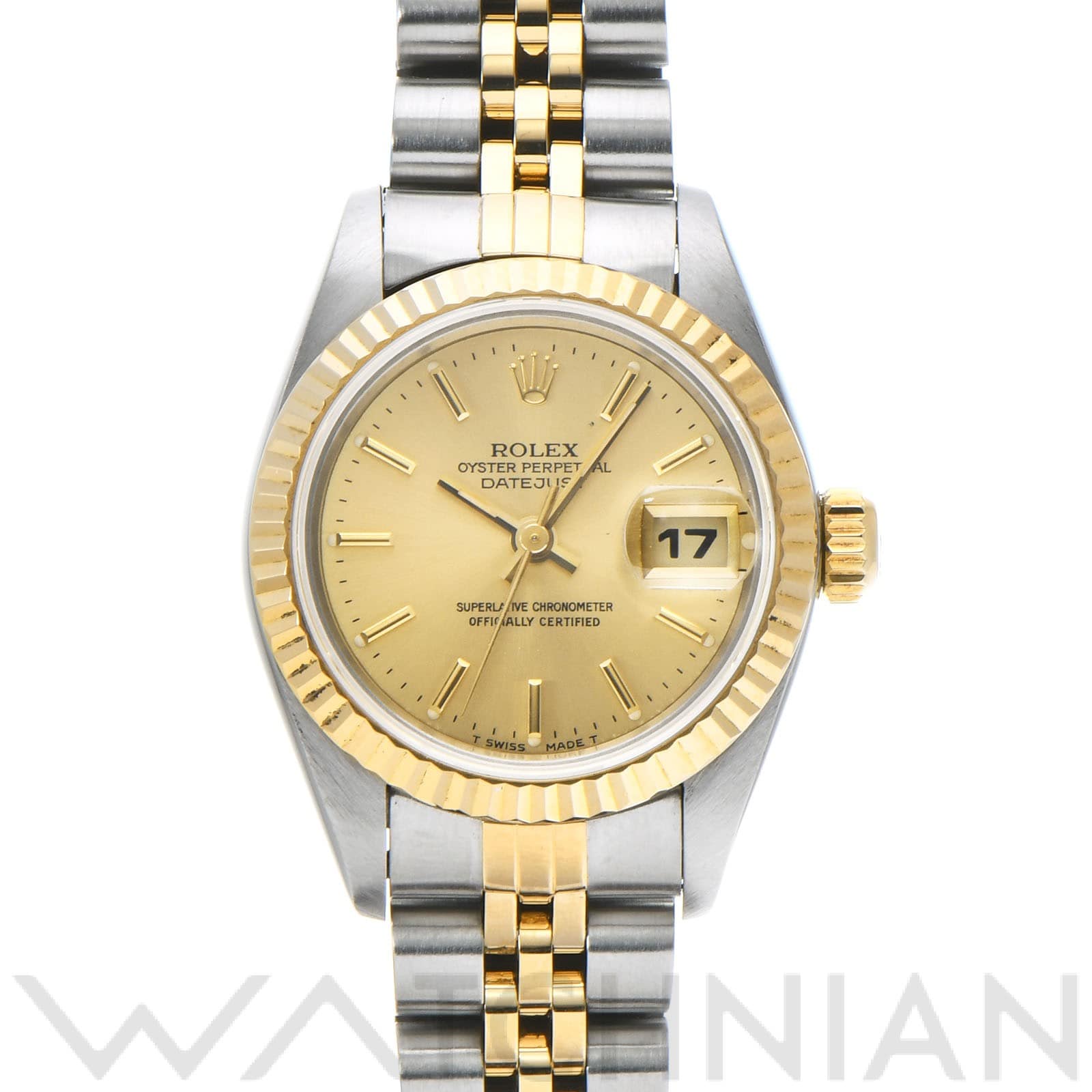 ロレックス デイトジャスト 69173 シャンパン レディース 時計 【中古】【wristwatch】