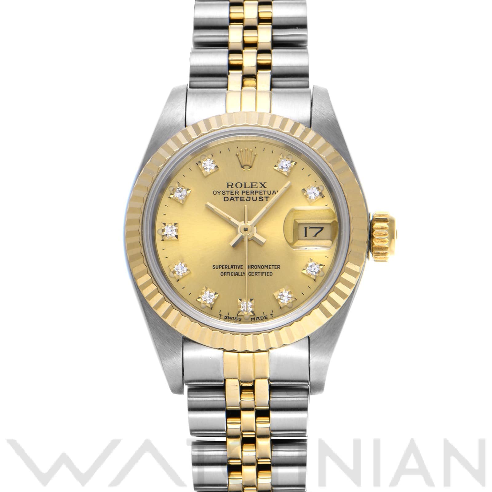 ロレックス / ROLEX デイトジャスト 69173G シャンパン/ダイヤモンド レディース 時計 【中古】【wristwatch】