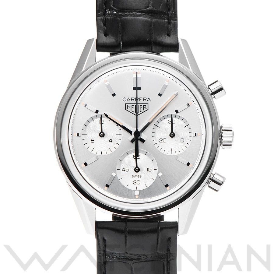 タグ ホイヤー / TAG HEUER カレラ キャリバーホイヤー02 クロノグラフ カレラ 160th CBK221B.FC6479 シルバー メンズ 時計 【中古】【wristwatch】