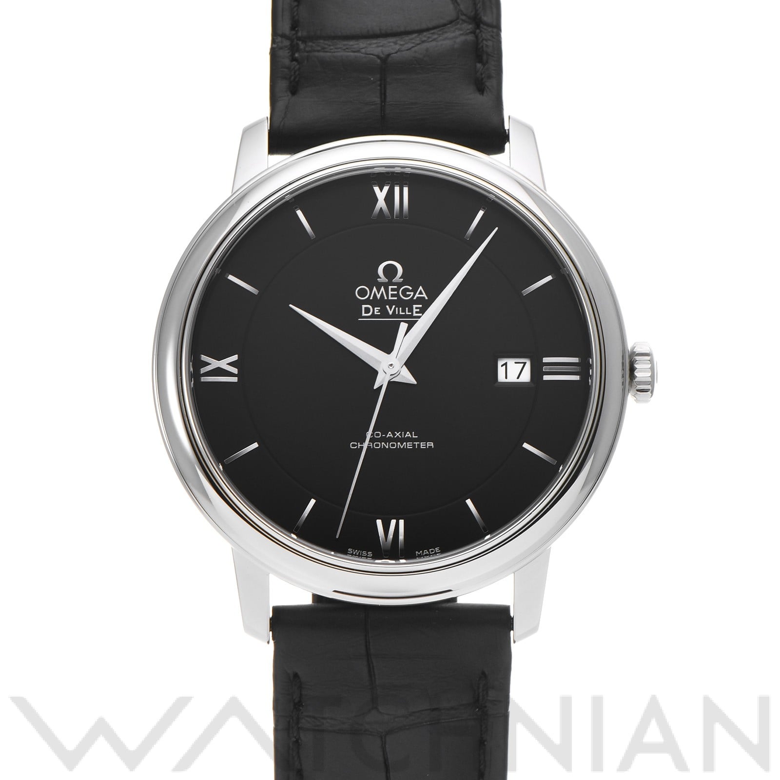 オメガ / OMEGA デ・ヴィル プレステージ コーアクシャル 424.13.40.20.01.001 ブラック メンズ 時計 【中古】【wristwatch】