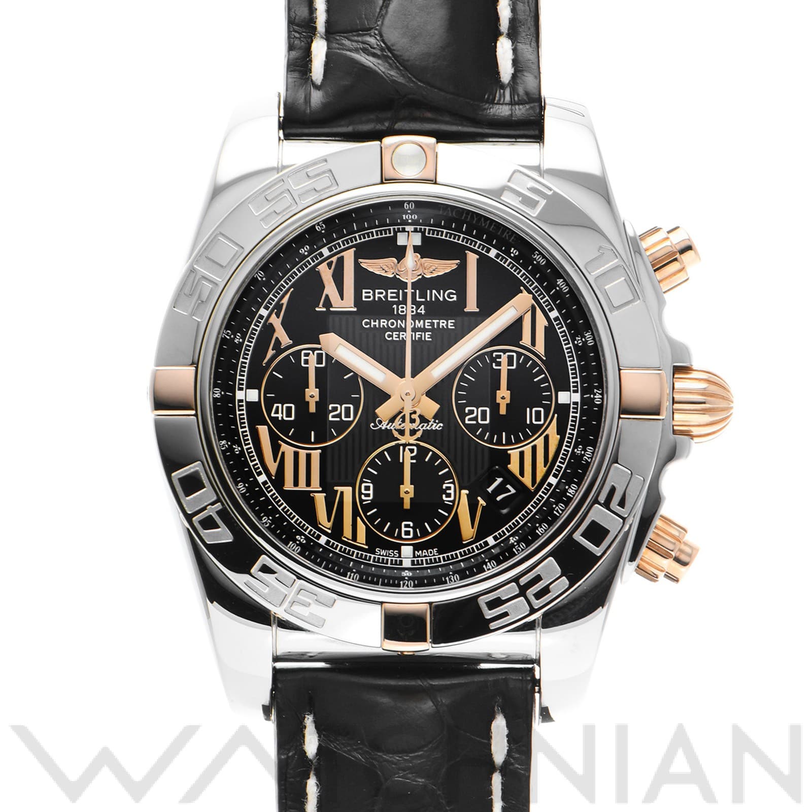 ブライトリング / BREITLING クロノマット 44 ローマンインデックス ビコロ IB011012/B957 ブラック メンズ 時計 【中古】【wristwatch】