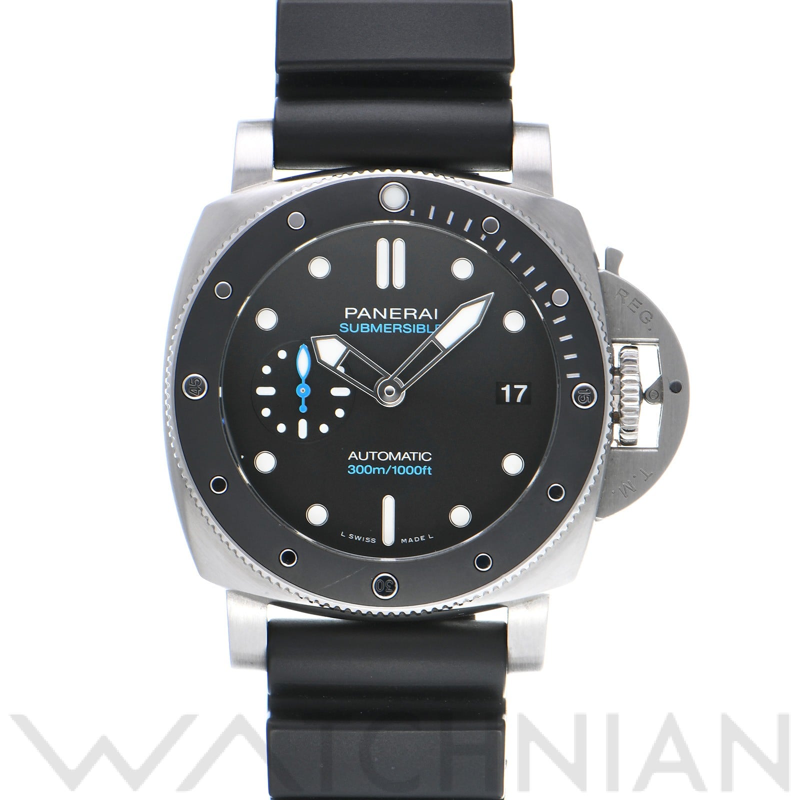 サブマーシブル PAM00683 V番(2019年製造) ブラック パネライ OFFICINE PANERAI メンズ 【中古】