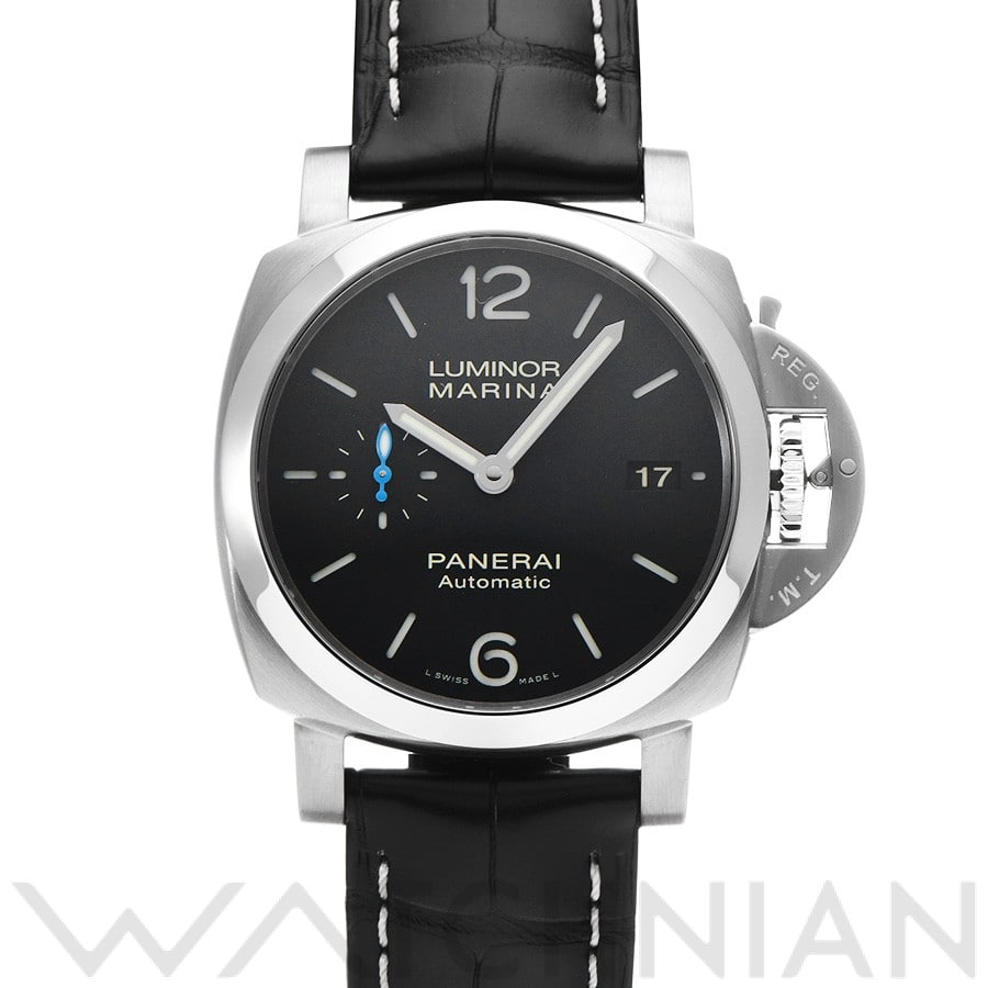 ルミノールマリーナ 1950 3デイズ アッチャイオ PAM01392 X番(2021年製造) ブラック パネライ OFFICINE PANERAI メンズ 【中古】