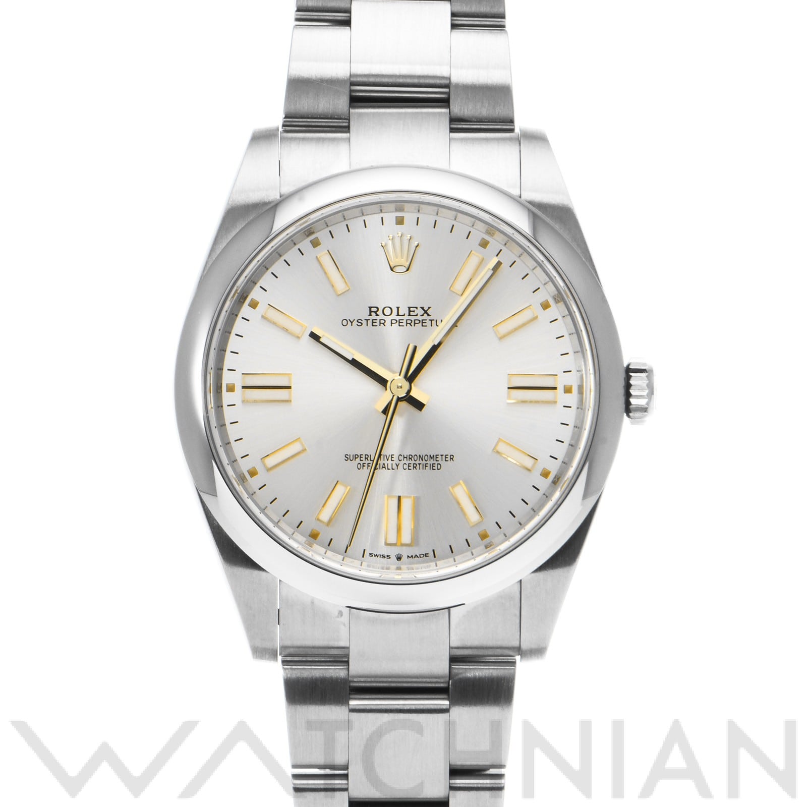 ロレックス オイスターパーペチュアル 41 124300 シルバー メンズ 時計 【中古】【wristwatch】