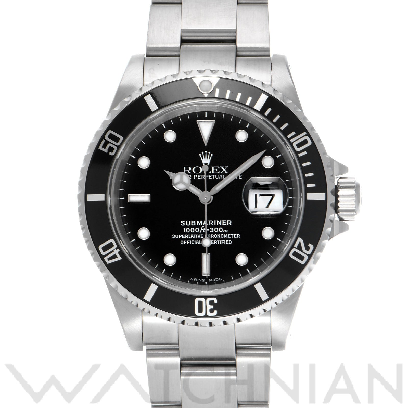 サブマリーナ デイト 16610 A番(1999年頃製造) ブラック ロレックス ROLEX メンズ 【中古】