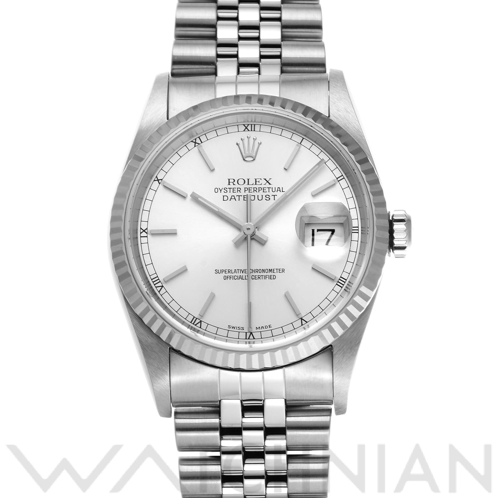 ロレックス デイトジャスト 16234 シルバー メンズ 時計 【中古】【wristwatch】