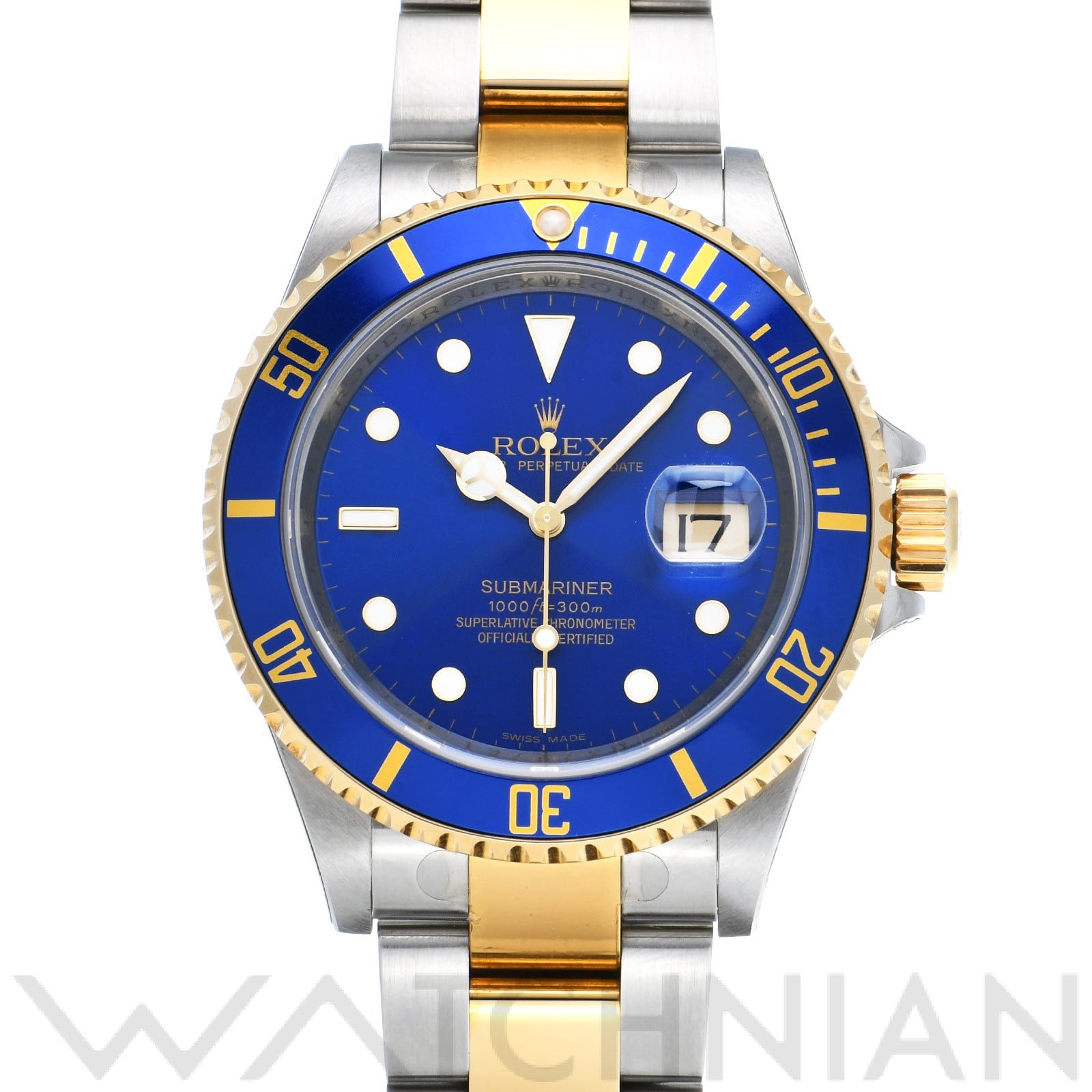 サブマリーナ デイト 16613 M番(2007年頃製造) ブルー ロレックス ROLEX メンズ 【中古】