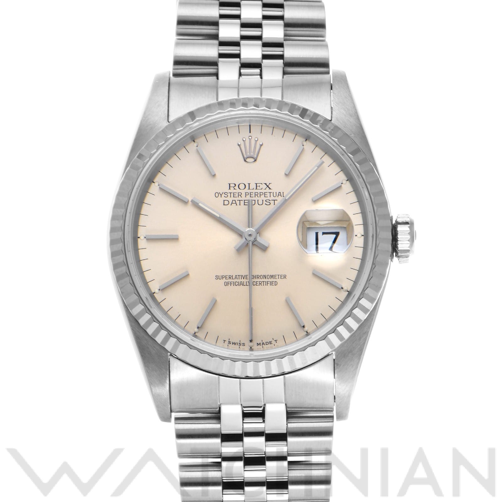 ロレックス デイトジャスト 16234 シルバー メンズ 時計 【中古】【wristwatch】